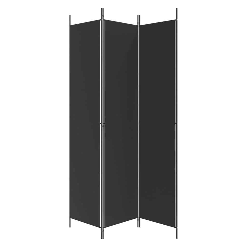 Anself 3-Panel Room Divider Black 59.1