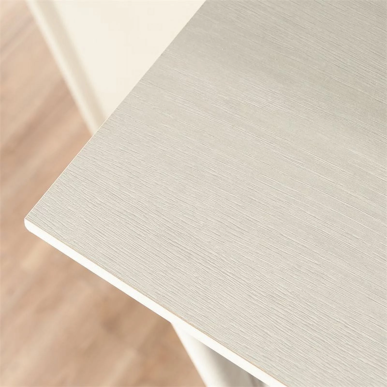 Pemberly Row Engineered Wood Bookcase in Glacier Oak/Rosso Slate Accent