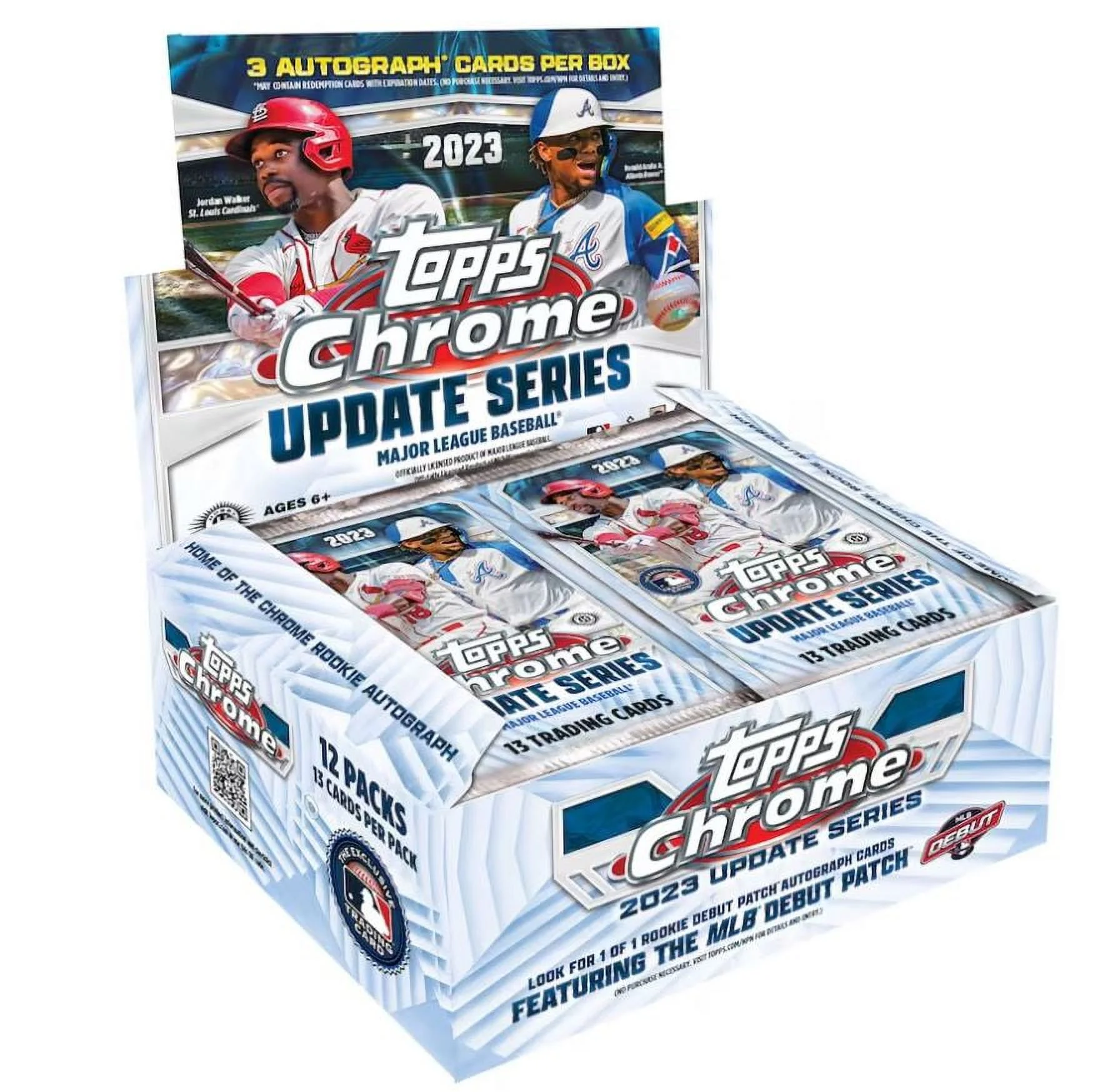 MLB 2023 Chrome Update Series Baseball Trading Card HOBBY JUMBO Box (3 Autographs!)