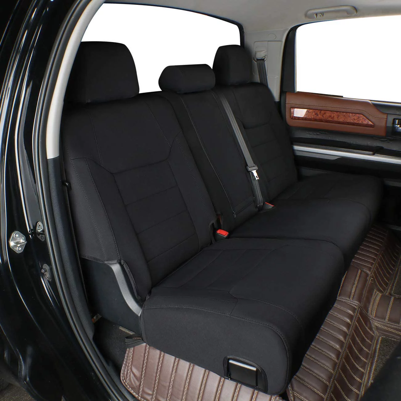 EKR Custom Fit Volkswagen Car Seat Covers for Volkswagen ID4 Pro,Pro S,Pro S with Gradient 2021 - 2024 -Full Set Neoprene (Black)