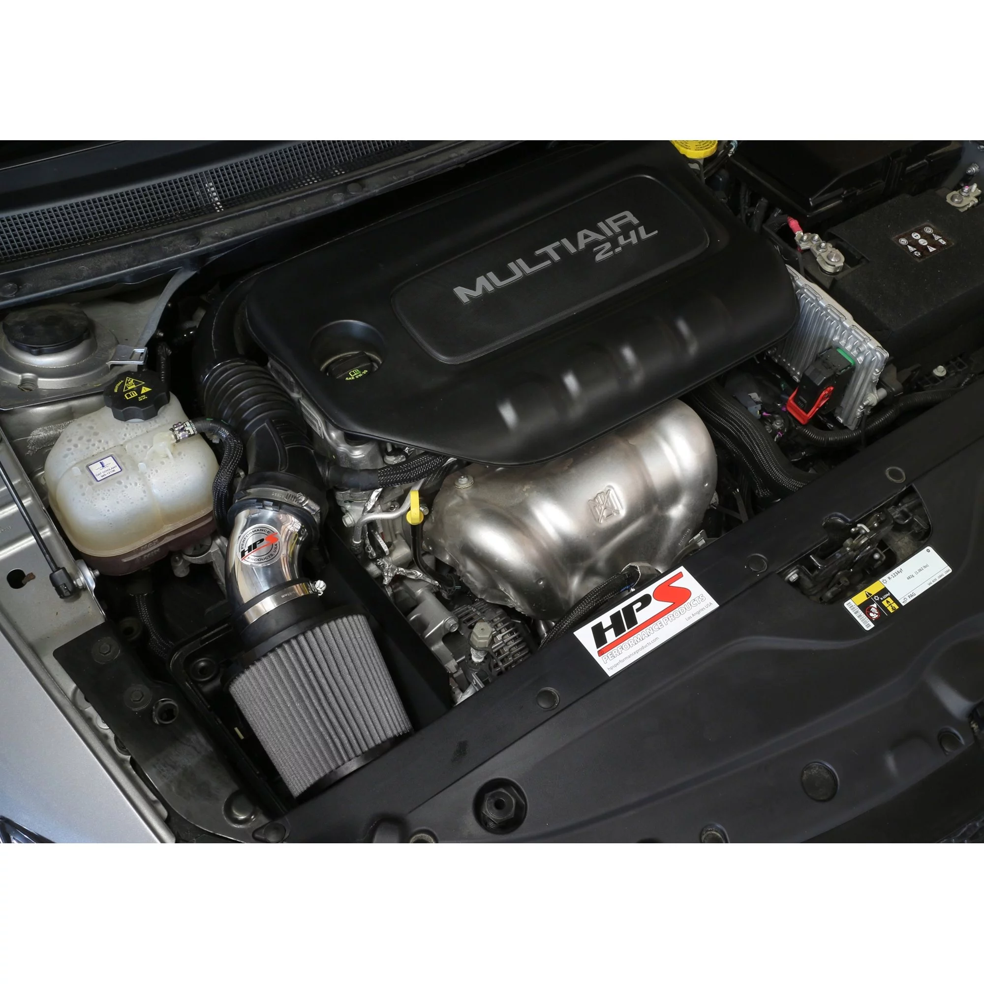 HPS Performance Black Shortram Air Intake for 15-17 Chrysler 200 2.4L w/o MAF