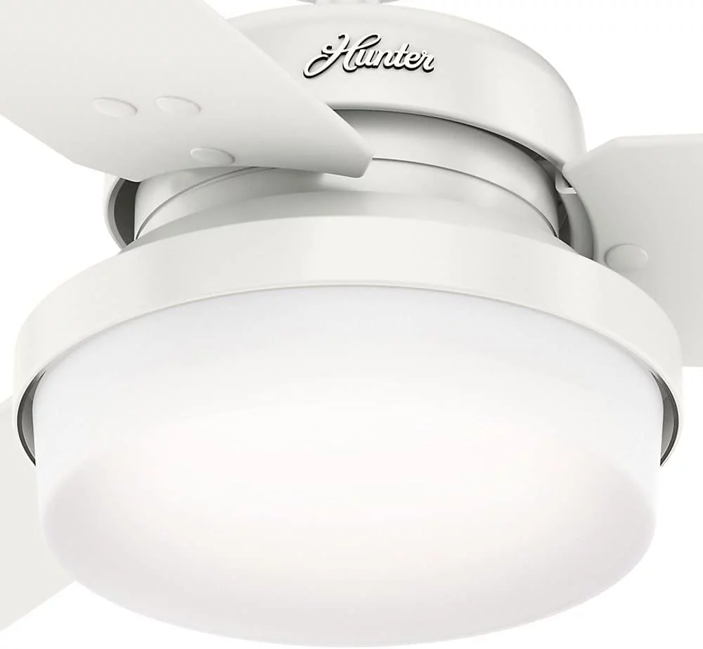 AUCHI Fan Company, 59157, 52 inch Sentinel Brushed Nickel Ceiling Fan with LED Light Kit and Handheld Remote