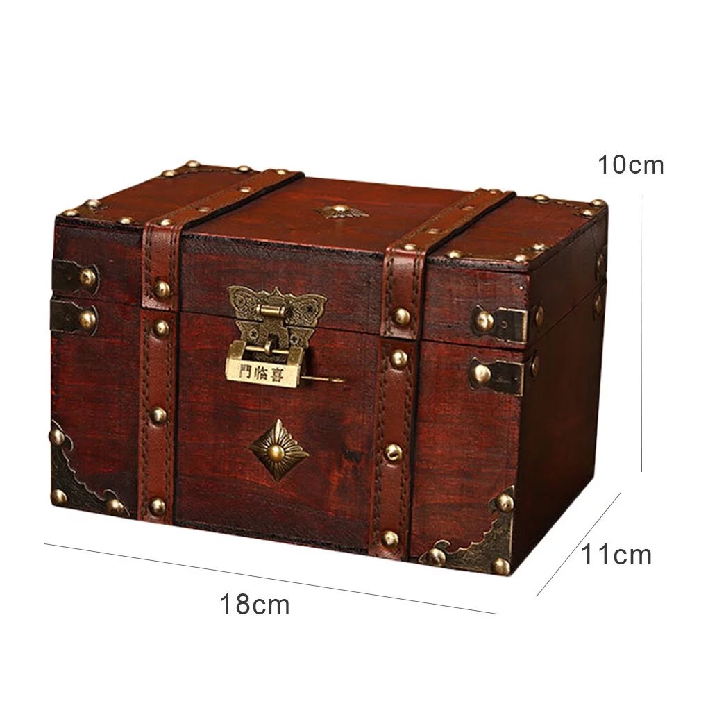 Storage Trunk with Lock Composite Chest Storage Trunk with Board Bedroom Living Room Treasure Chest Collection Cabinet 1 S