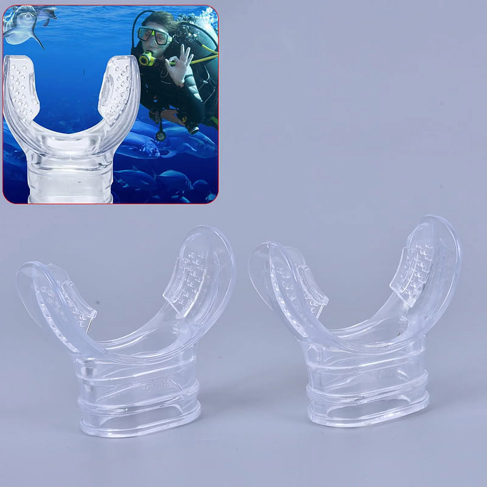 1PC Dive Tube Snorkel Silicone Clear Underwater Diving Tube Swimming Accessories