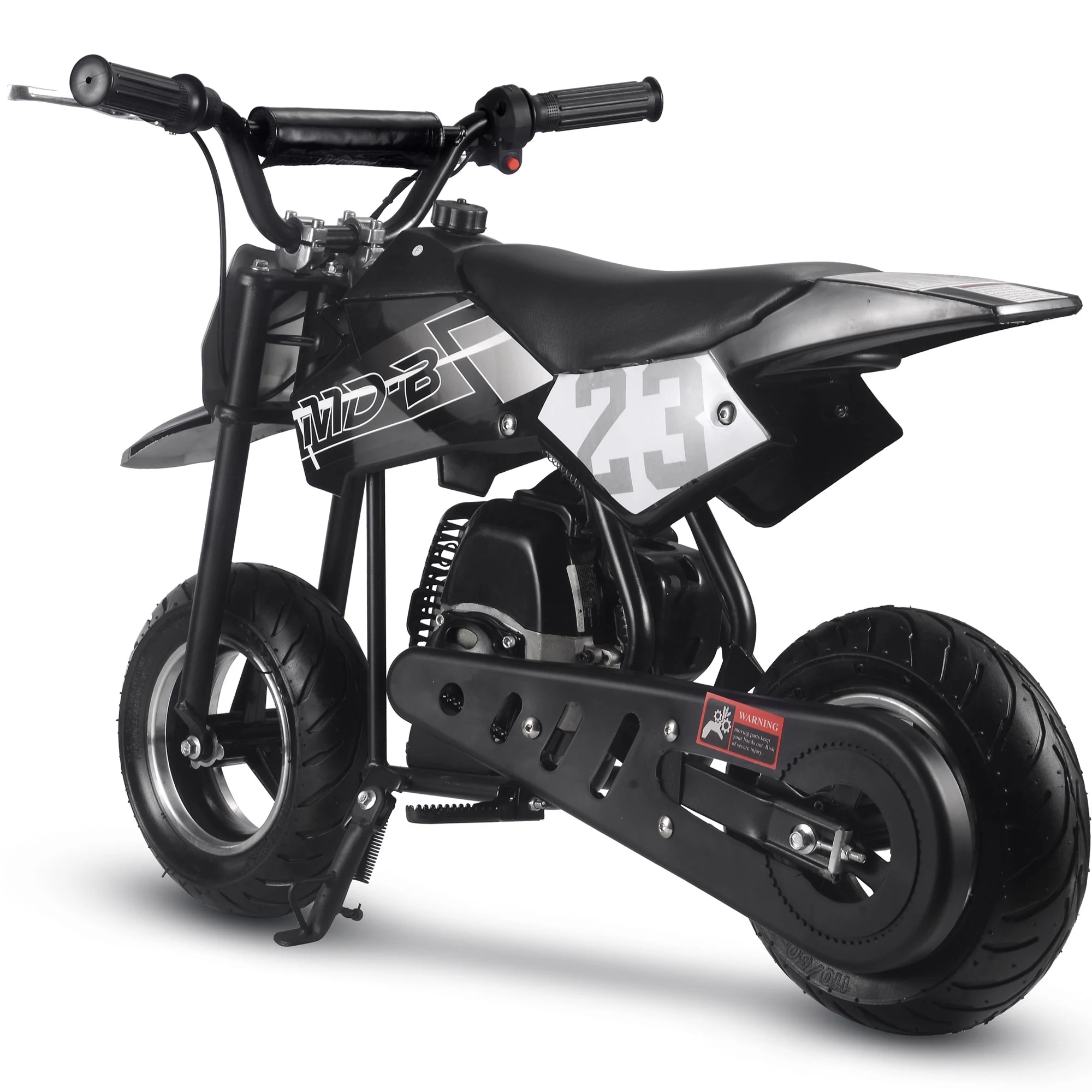 MotoTec DB-02 50cc 2-Stroke Kids Supermoto Gas Dirt Bike Black