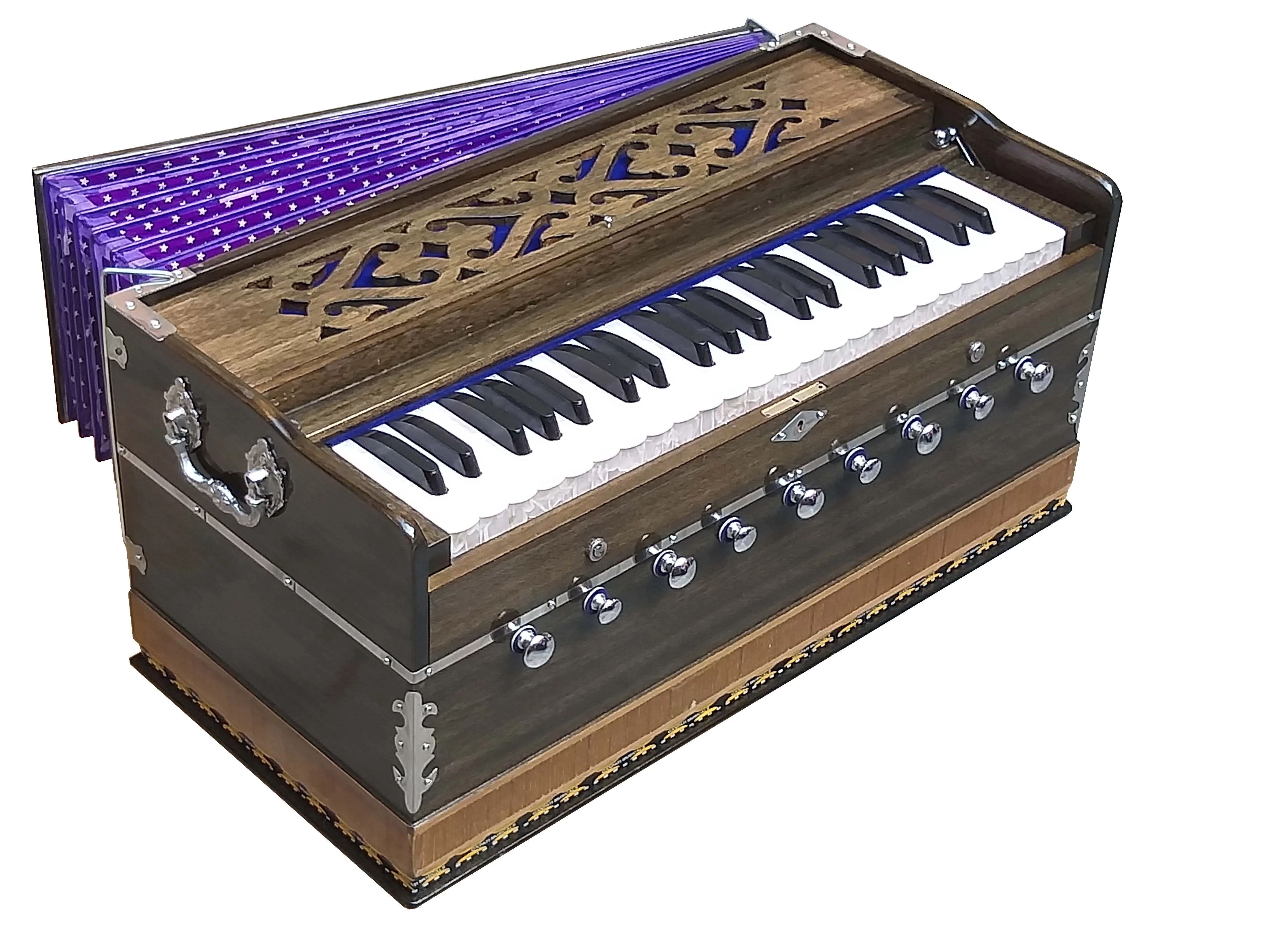 Harmonium~3.5 Octaves~9 Stop~7 Fold bellow~42 Keys~440 Hz~Bhajan~Kirtan~Yoga