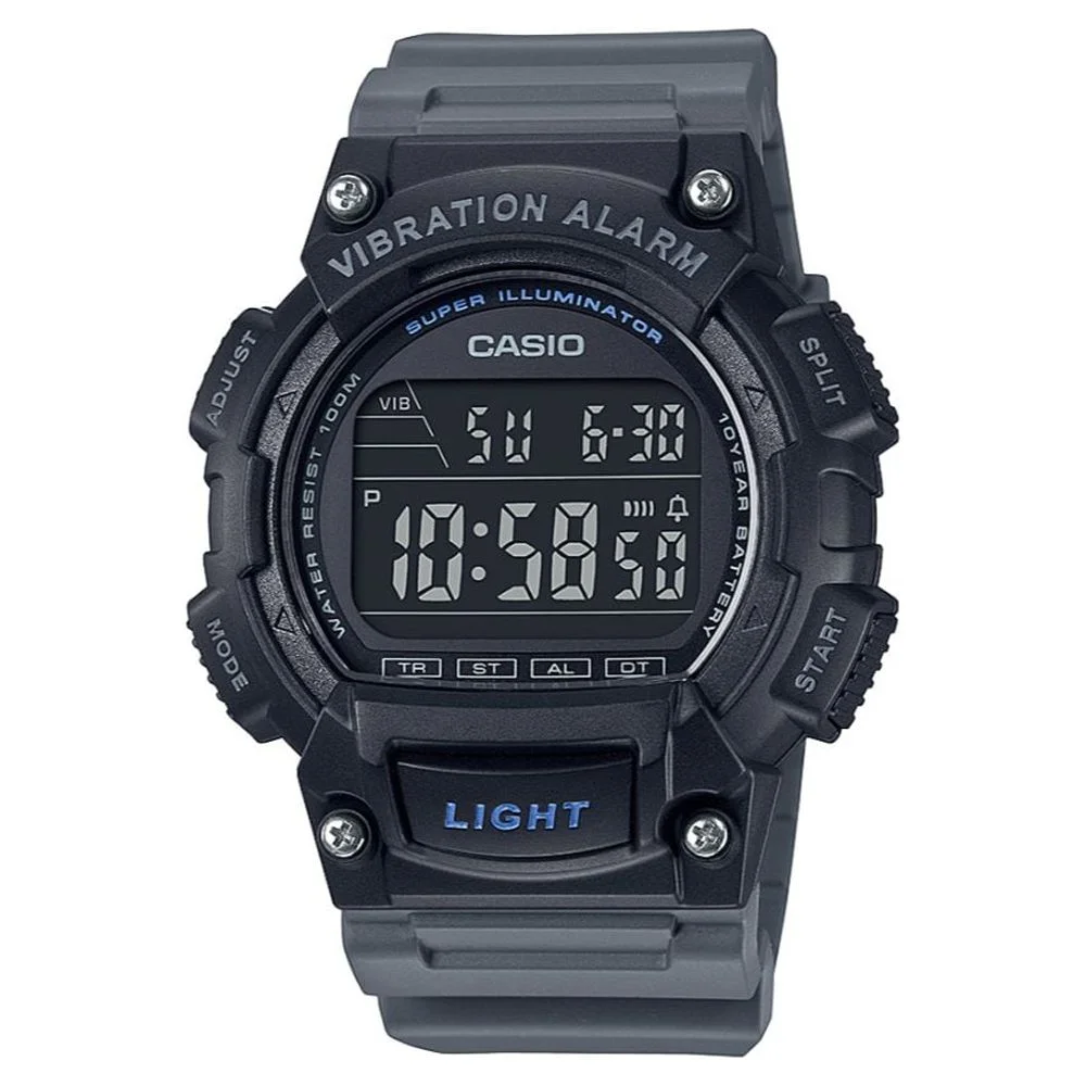 Casio Men's Sport Digital Watch with Vibration, Gray W736H-8BV