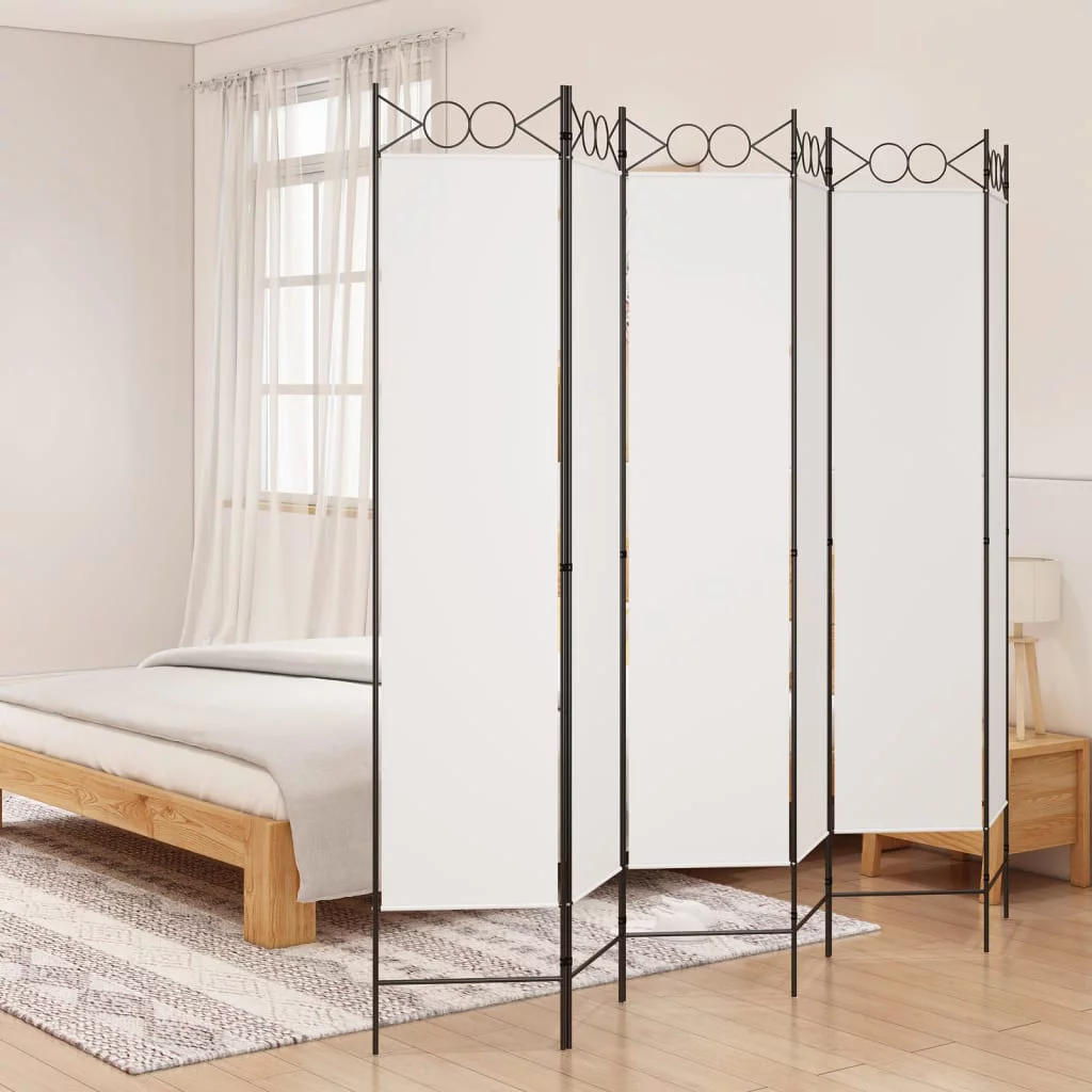 Anself 6-Panel Room Divider White 94.5