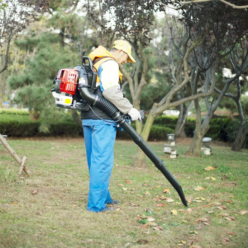 2-Cycle Gas Backpack Blower 52CC 2-Stroke Engine EPA Passed 530CFM Back Pack Blower with Heavy Duty Frame Adjustable Shoulder Strap