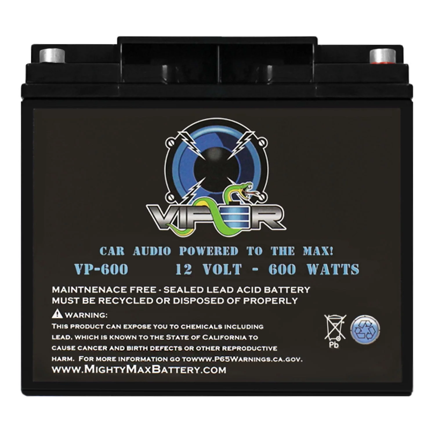 Viper VP-600 600 Watt Audio Battery for ANARCHY AC1200.2 1200-watt