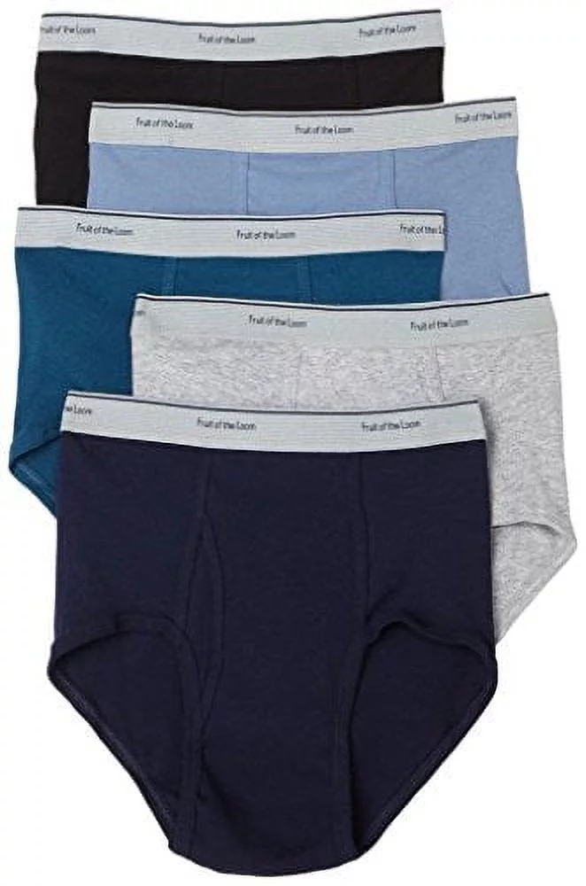 Fruit of the Loom Men's 5Pack Assorted Briefs Underwear, XL