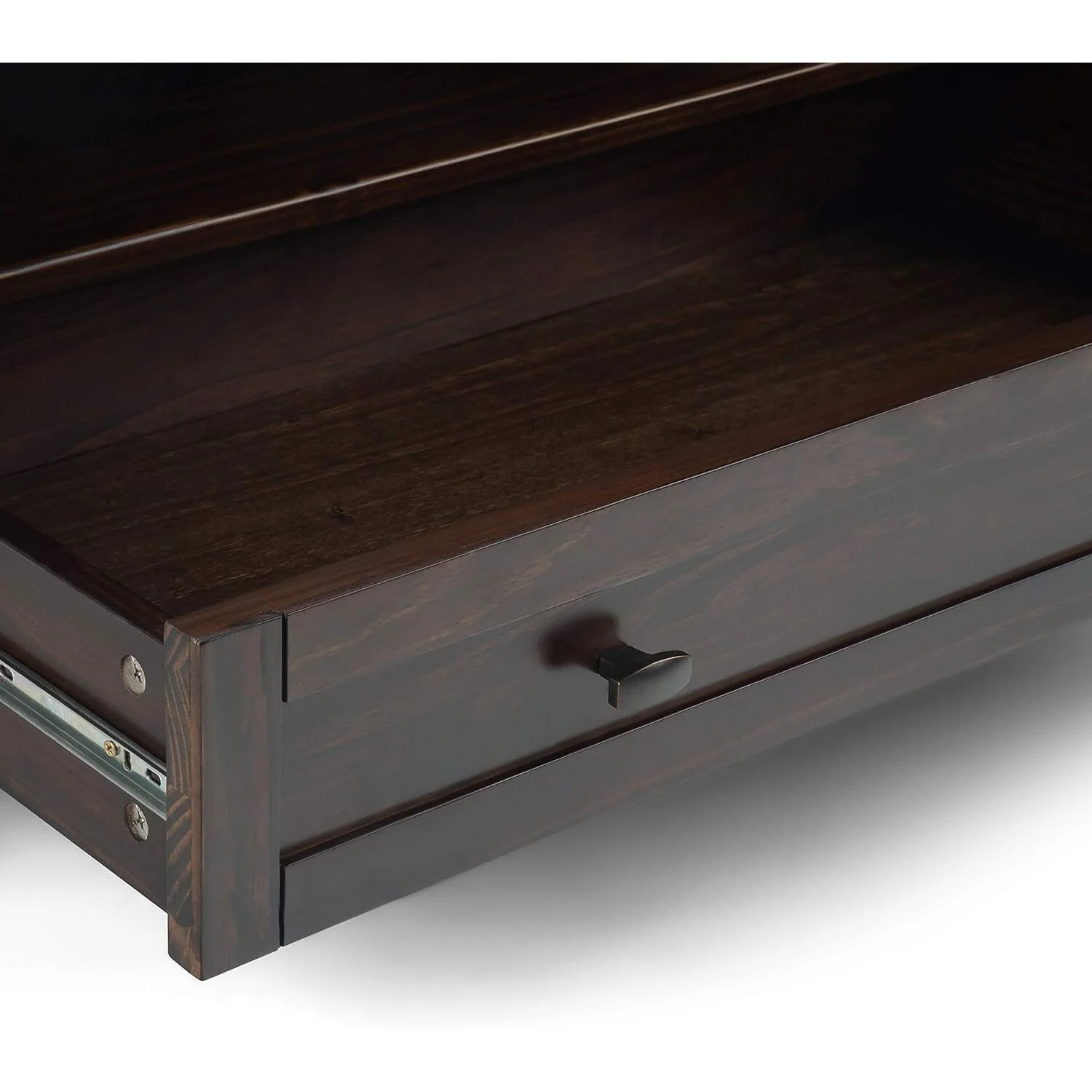 HomeStock Urban Oasis Solid Wood 36 Inch Wide Square Transitional Coffee Table In Tobacco Brown