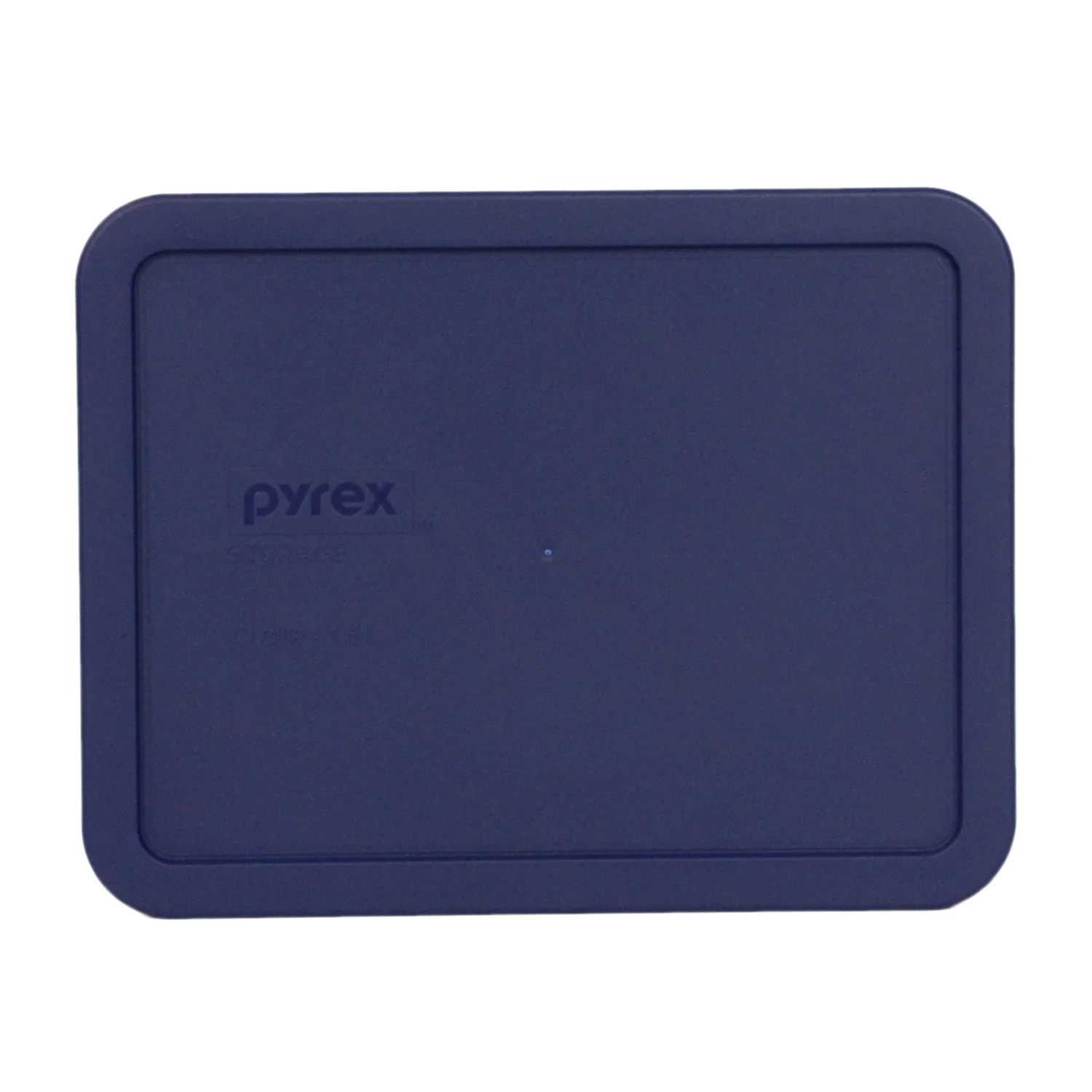 Pyrex (1) 7212-PC 11-Cup, (1) 7211-PC 6-Cup, and (1) 7210-PC 3-Cup Rectangle Blue Lids