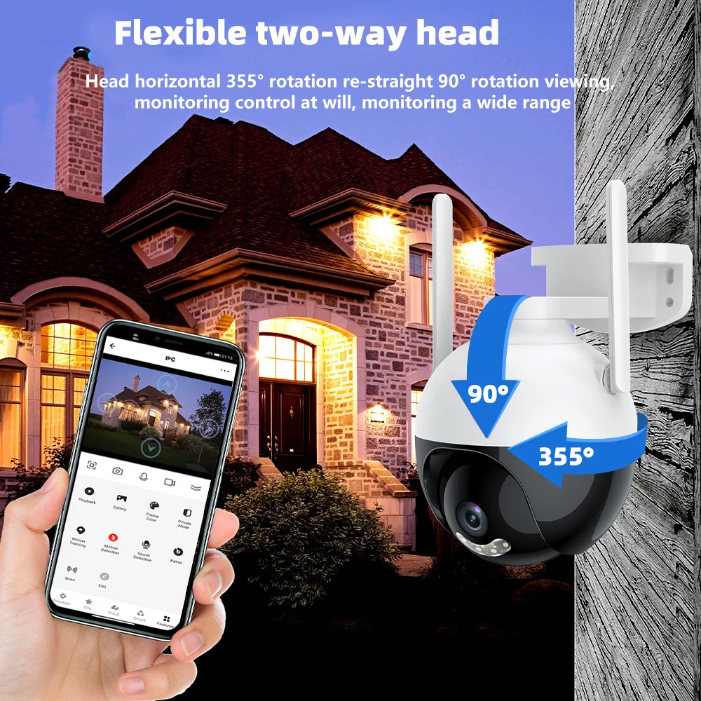 Security Camera,DFITO 5G Wi-Fi Home Security Camera System,2-Way Audio Night Vision, Waterproof