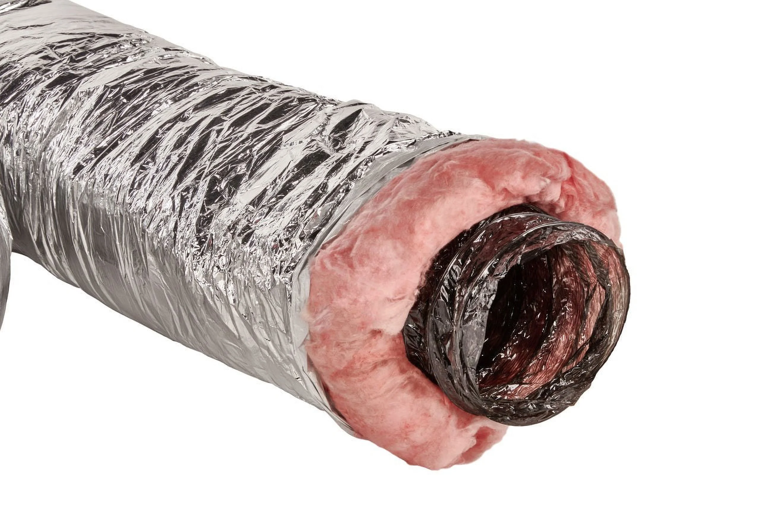 GAF Master Flow 4 in. x 12 ft. Insulated Flexible Duct R6 Silver Jacket - F6IFD4X144