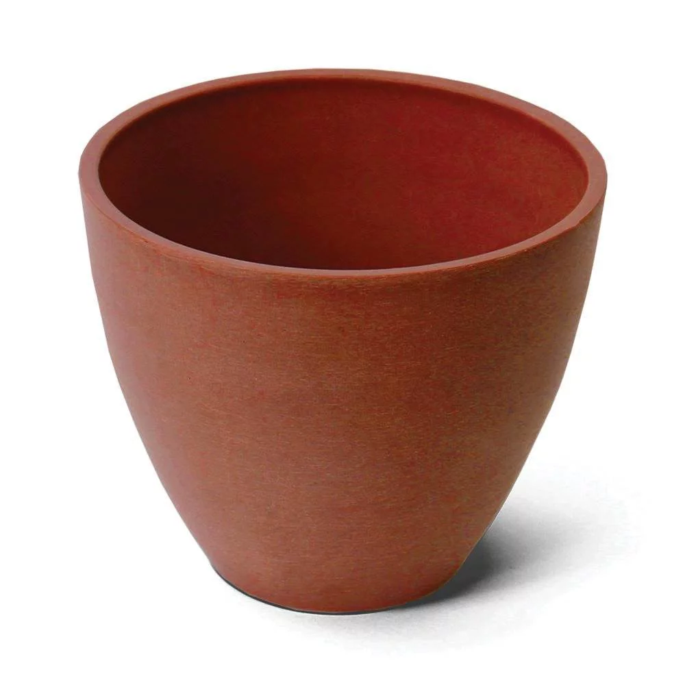 Algreen Valencia 10 Inch x 8.3 Inch Flower Garden Plant Pot Planter, Terra Cotta