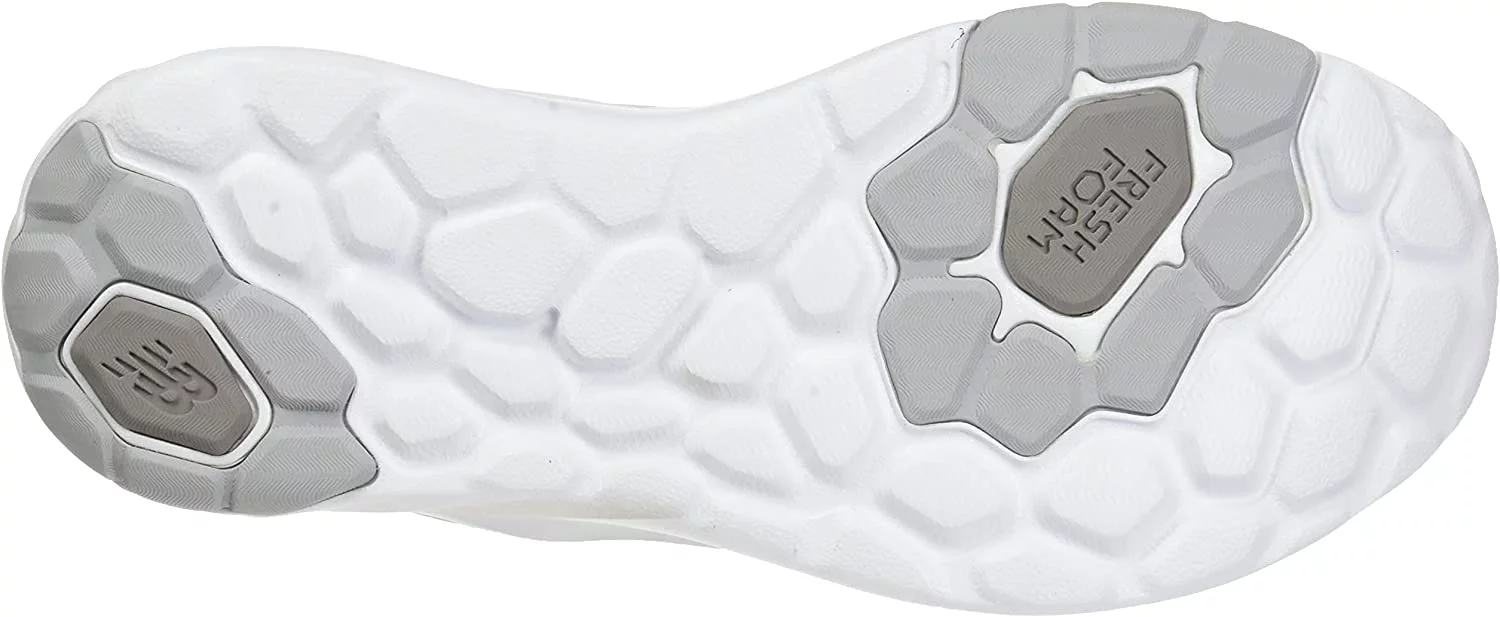 New Balance Womens Fresh Foam Roav V2 Sneaker 7.5 Light Aluminum/White