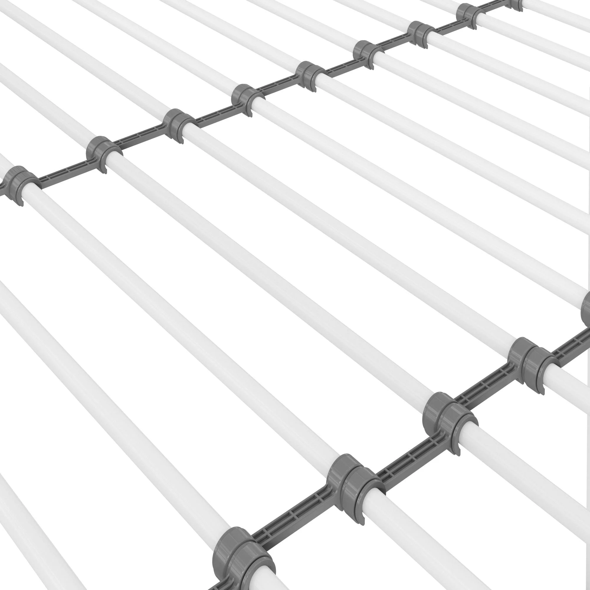 DHP Shawn Full Metal Loft Bed with Desk, Off White/Off White