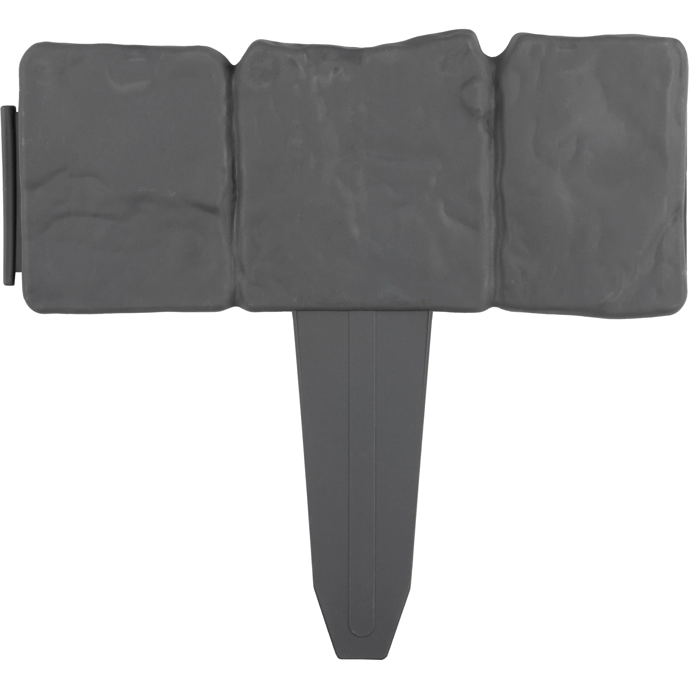 Pure Garden 10-Piece Plastic Interlocking Garden Edging for Landscaping (Gray)