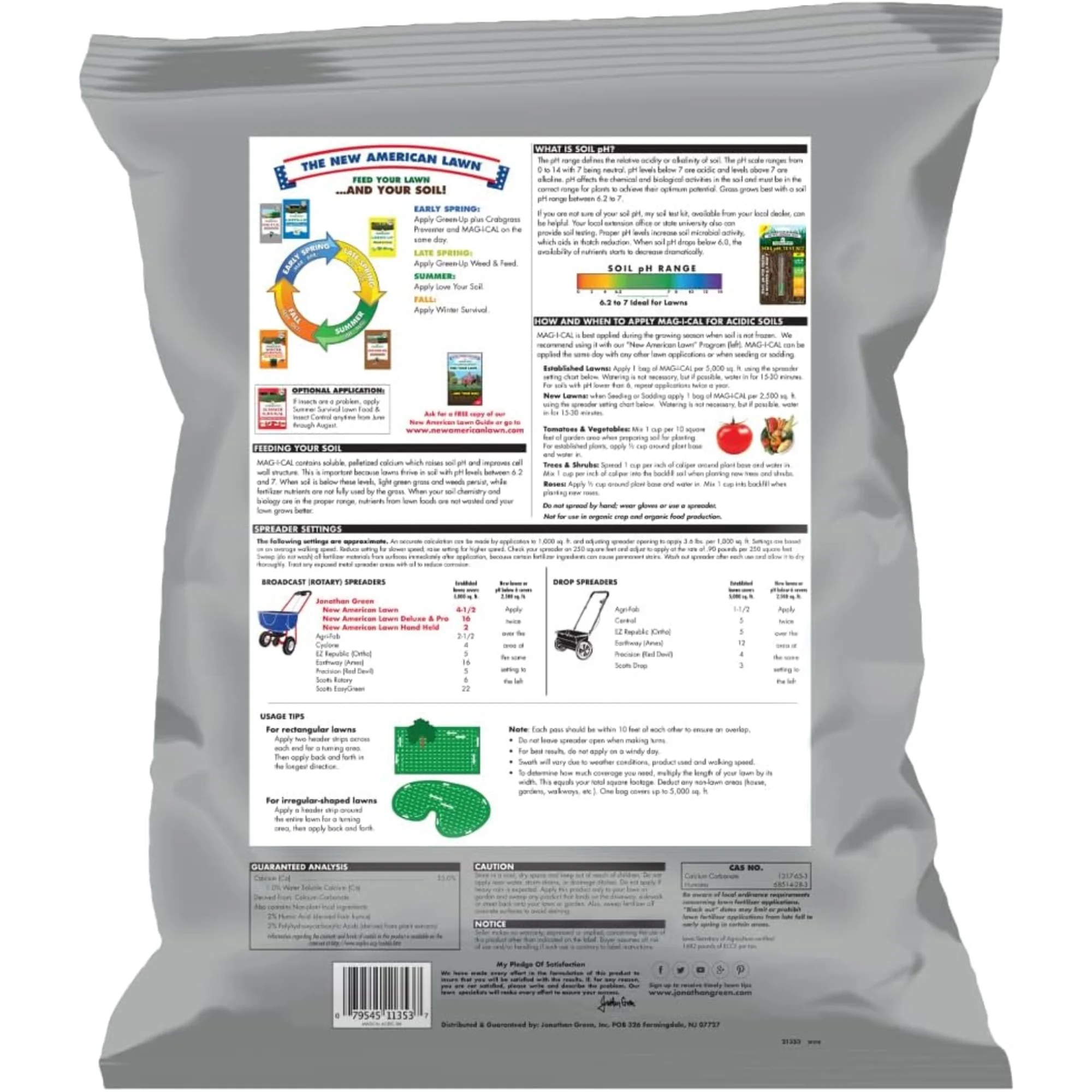 Jonathan Green & Sons 11353 Mag-I-Cal Natural Food for Lawns in Acidic Soils, 5,000 sq ft, One Bag 3