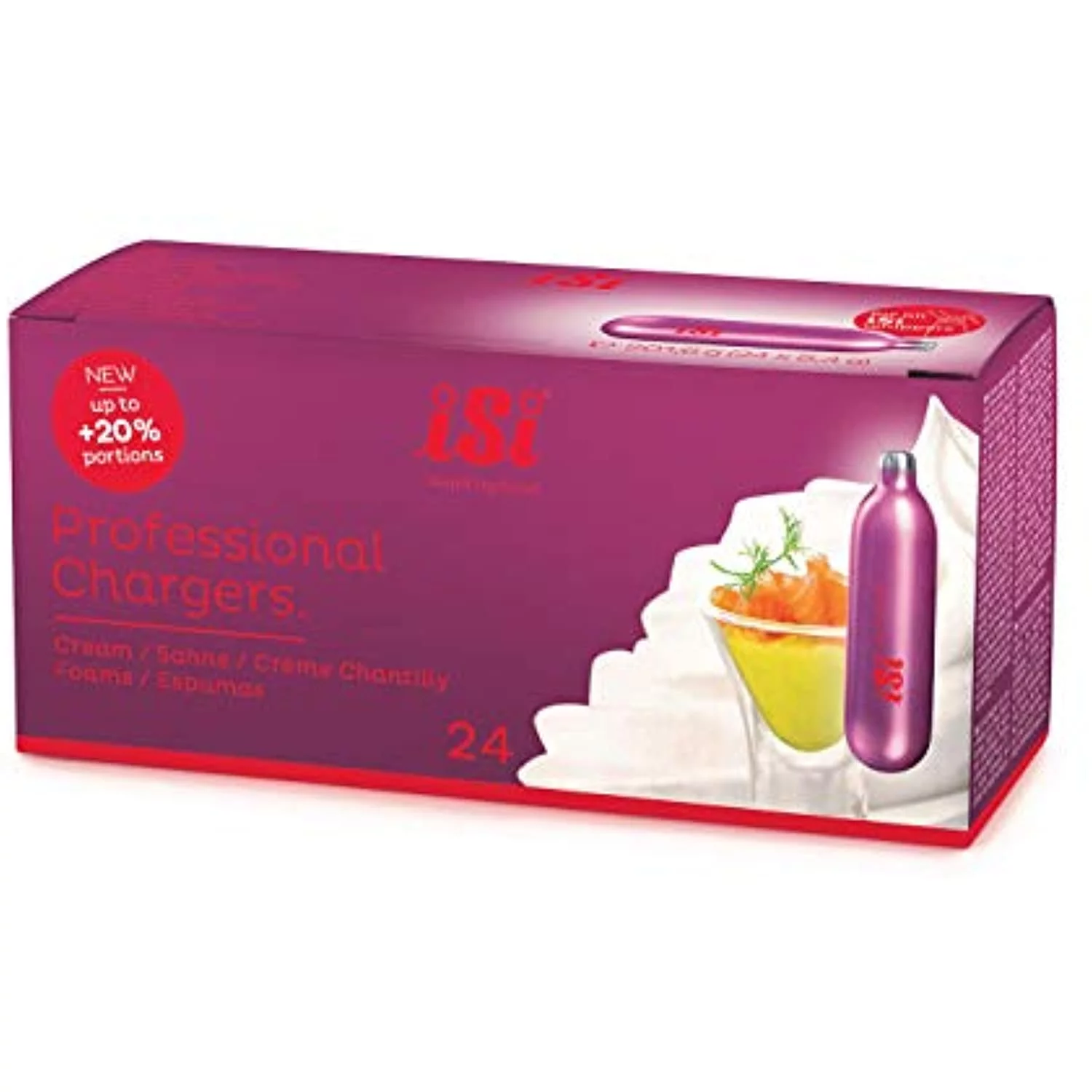 iSi 50 Pack Professional N2O Cream Chargers, Set of 2