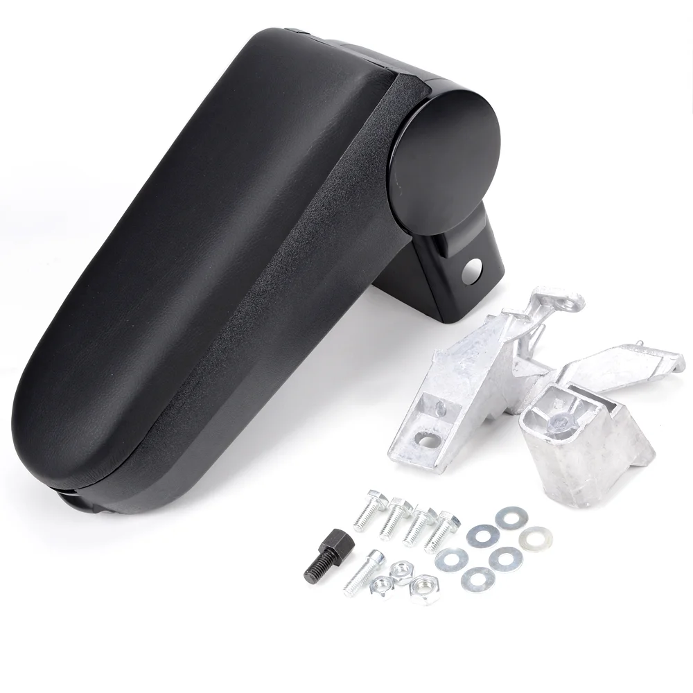 Astra Depot Black PU Leatherette Car Center Console Armrest Box Organizer Set for 1999-2004 VW Golf Jetta Bora MK4 GTI R32