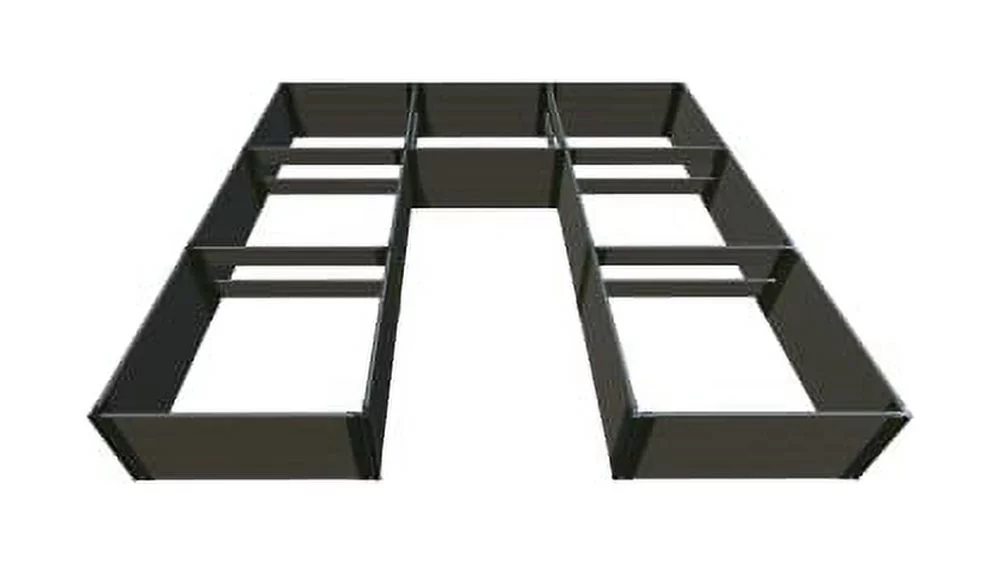 WEATHERED WOOD 'WALK-IN JUMBO U-SHAPE' - 12' X 12' X 22