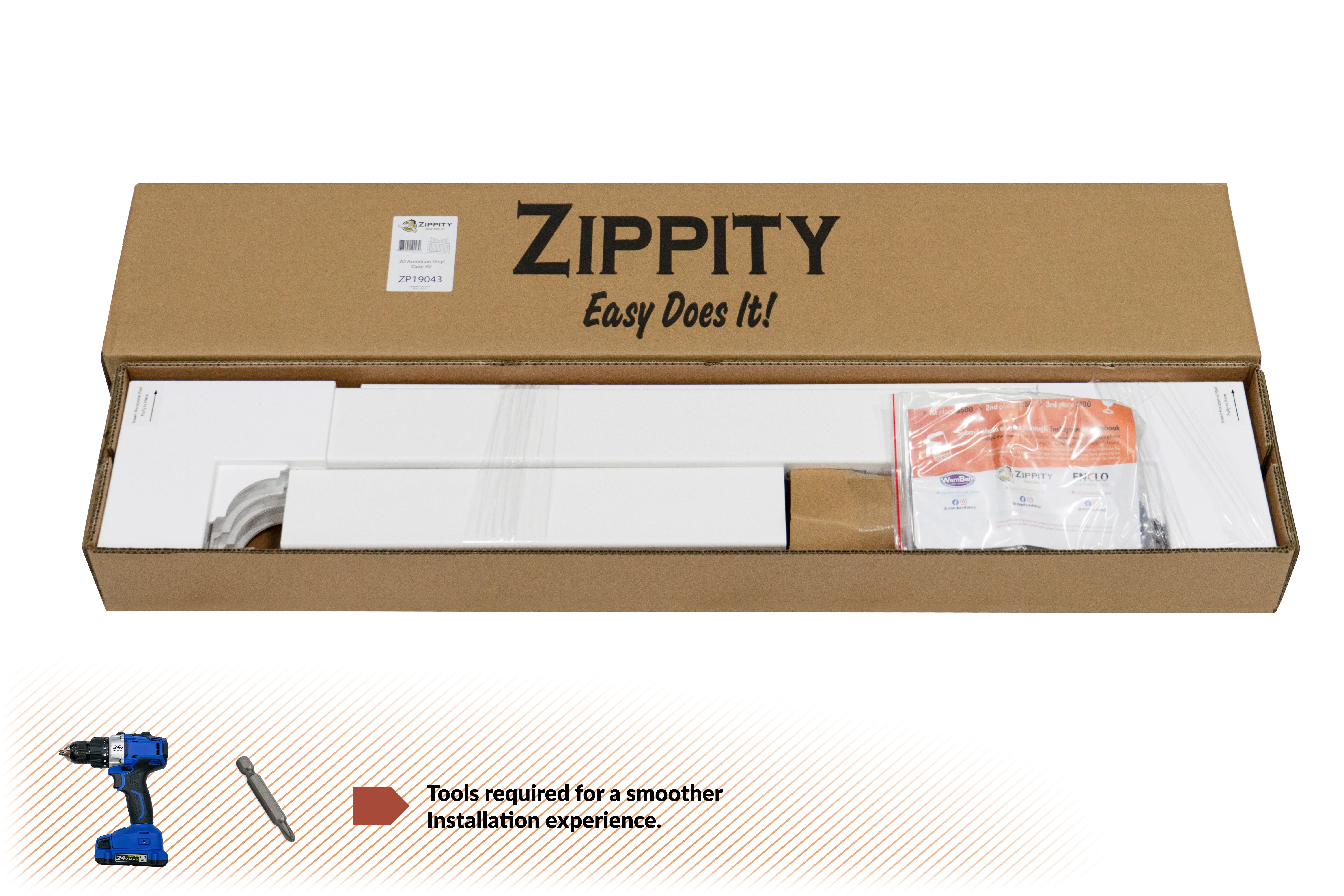 All American Vinyl Picket Gate