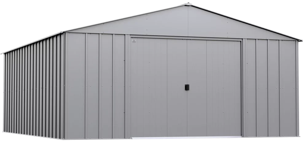 Arrow Classic Metal Shed, 14 x 17, Flute Grey
