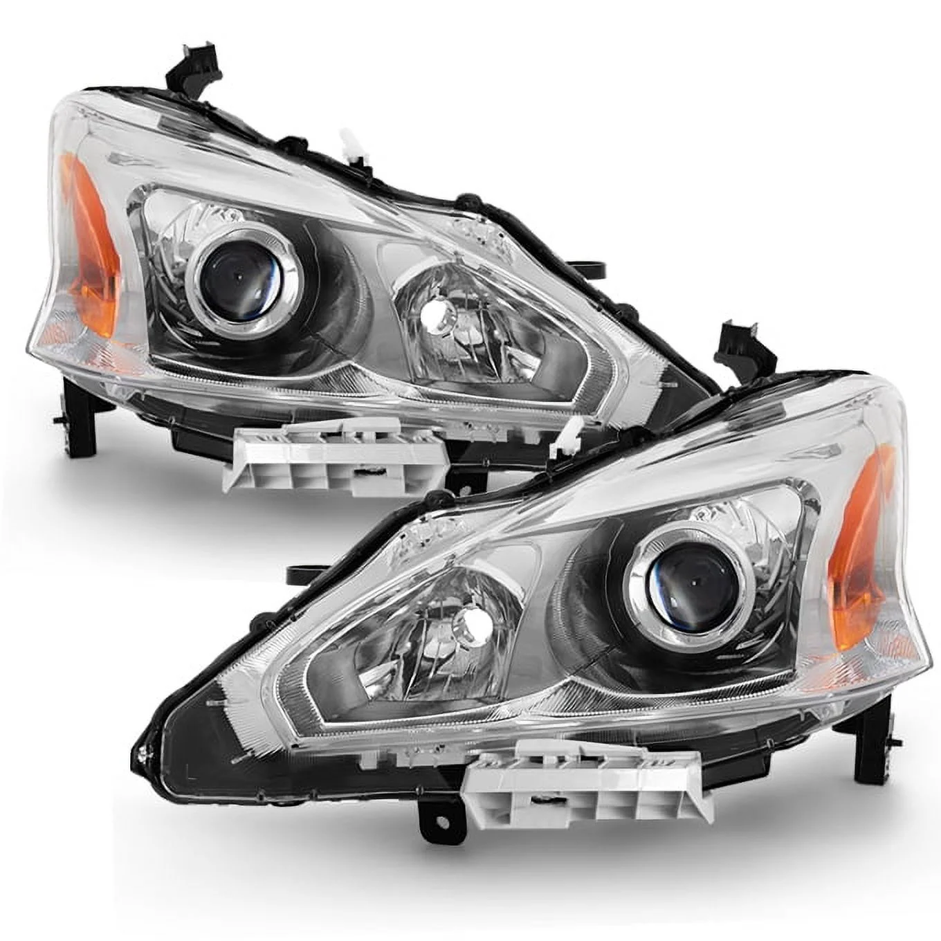 AKKON - For 13-15 Altima 4 Doors Sedan Halogen Type Headlights Front Lamps Direct Replacement Left + Right Pair