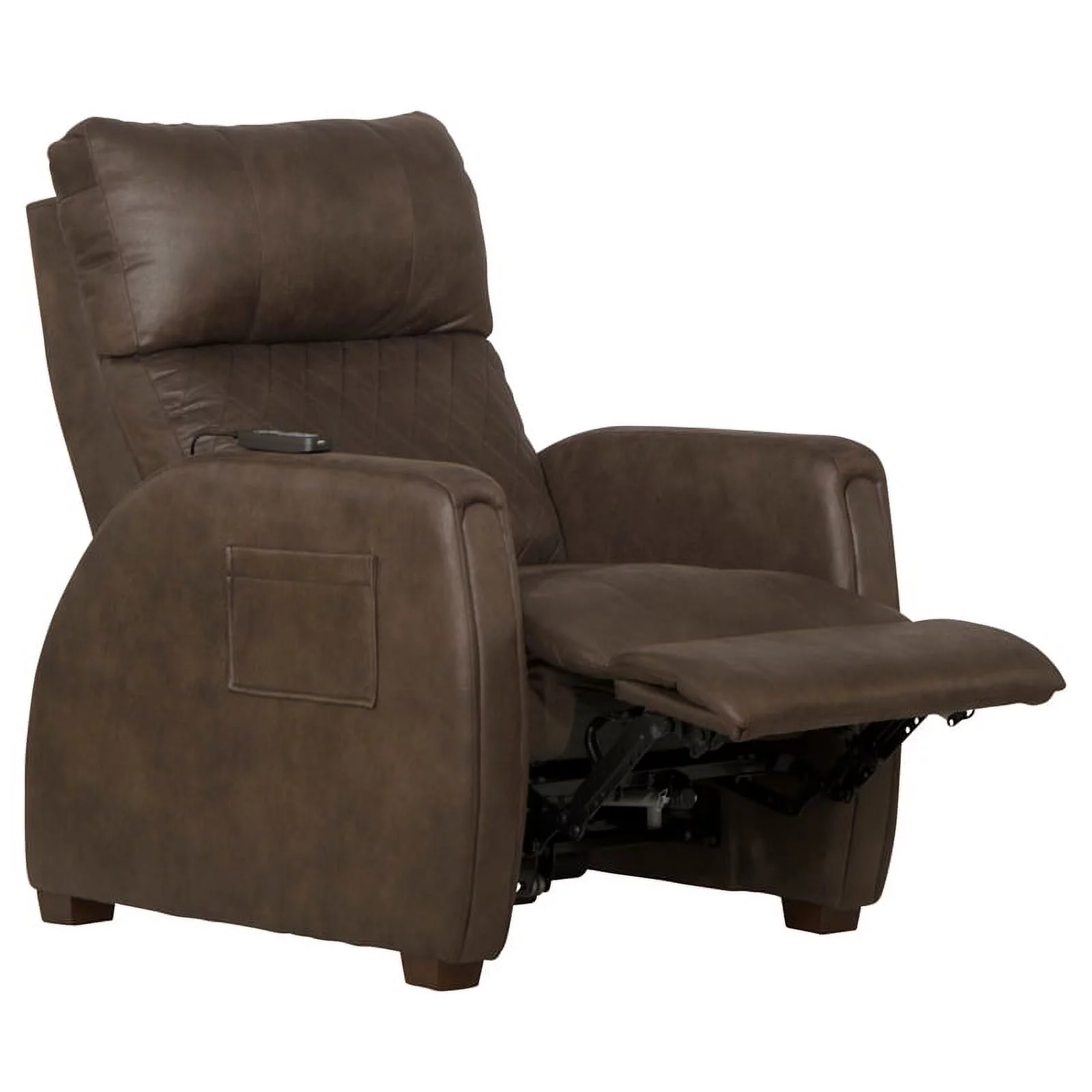 Catnapper Unwind Power Zero Gravity Recliner in Brown Polyester Fabric