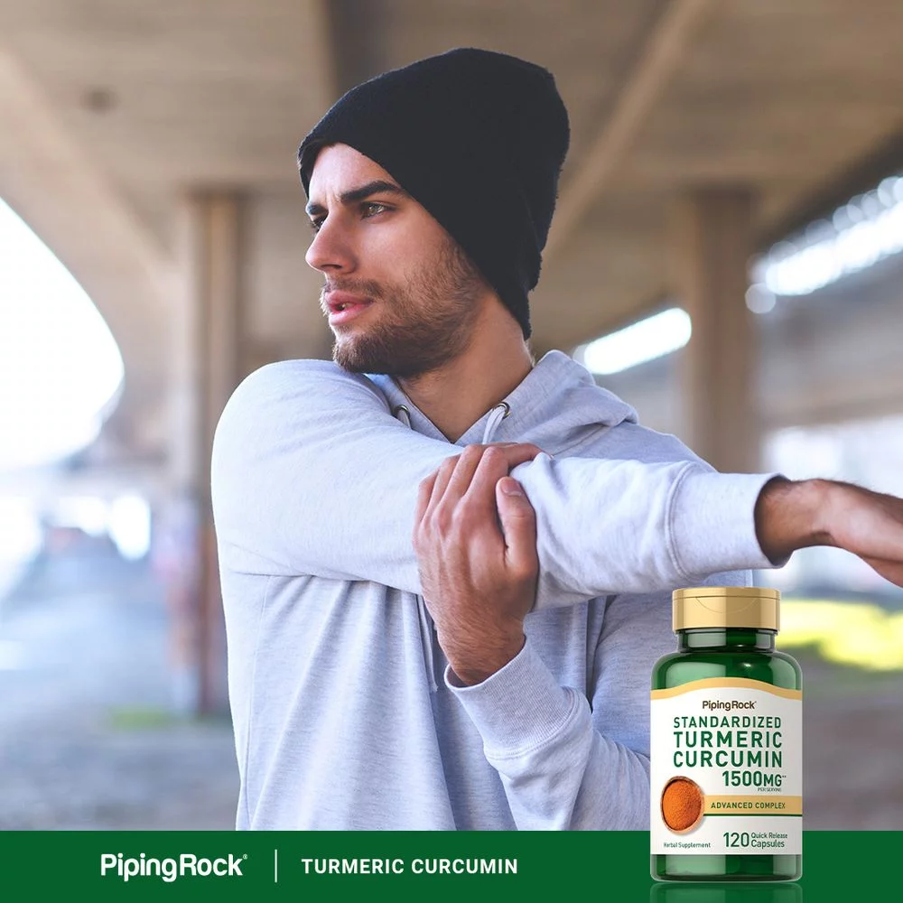 Turmeric Curcumin with Black Pepper 1500mg | 120 Capsules | Advanced Complex Supplement | Non-GMO, Gluten Free | By Piping Rock