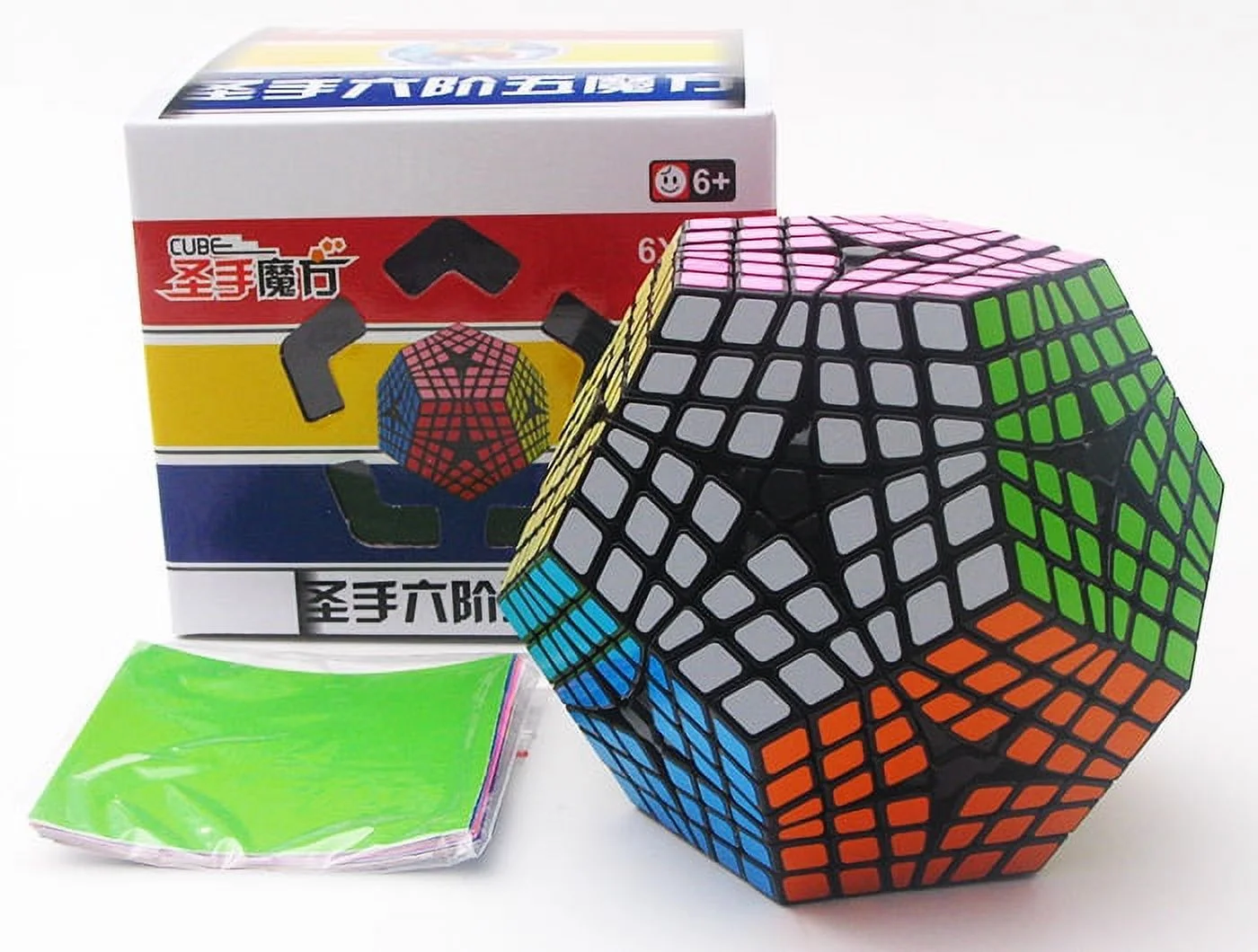 Sengsou Megaminx 6x6 Speed Cube Shengshou Megaminx  kilominx 6x6 Layer Magic Cube Gigaminx 5x5 Cubes Brain Teasers Games Magic Twist Puzzle Fidget Toys