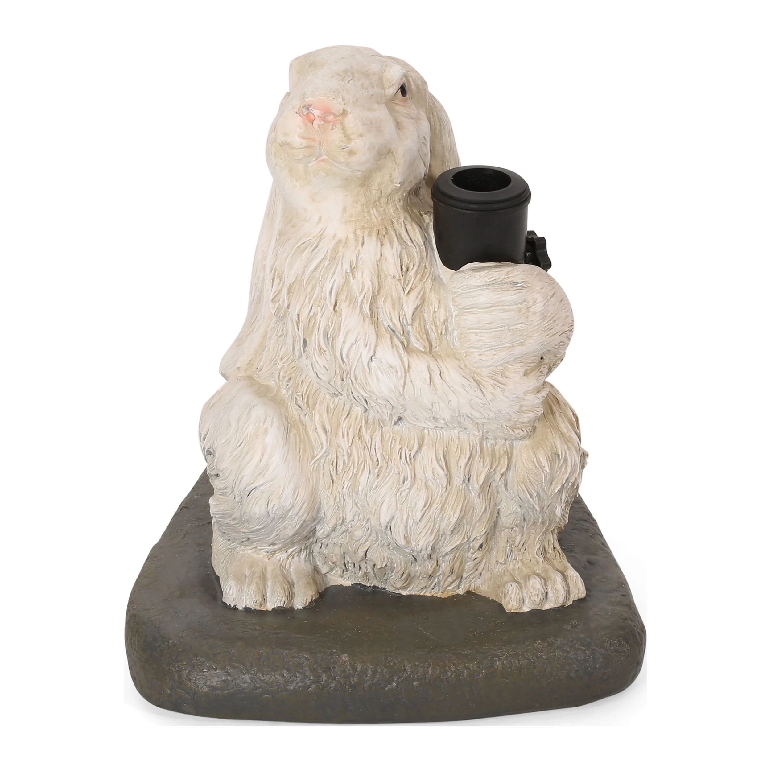 GDF Studio Yeudiel Rabbit Umbrella Base, Matte White