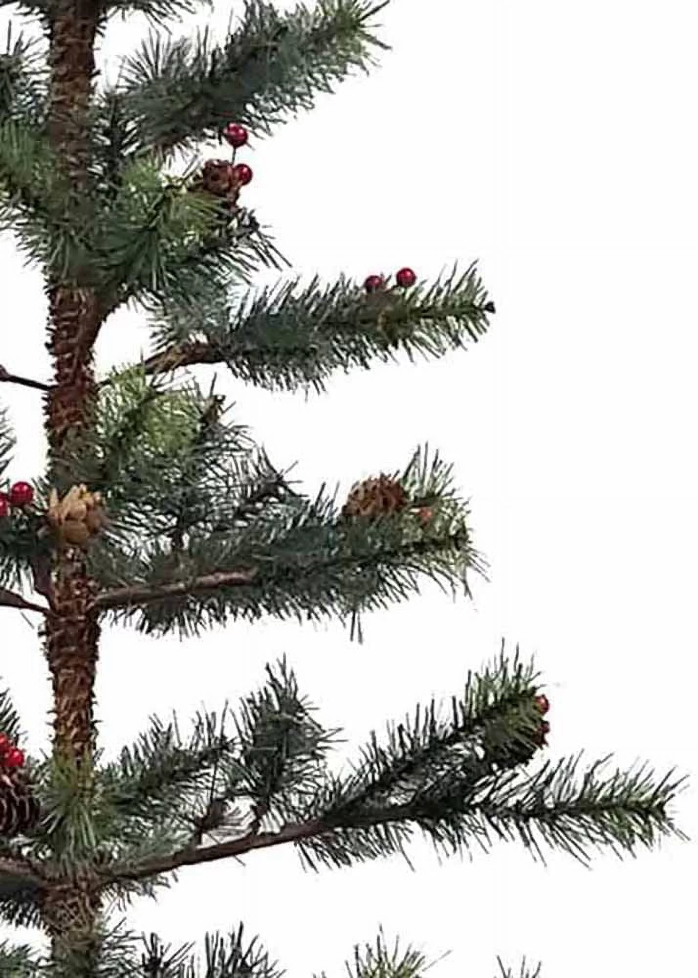 Kurt Adler 5-Foot Pine Tree with Pinecones and Berries