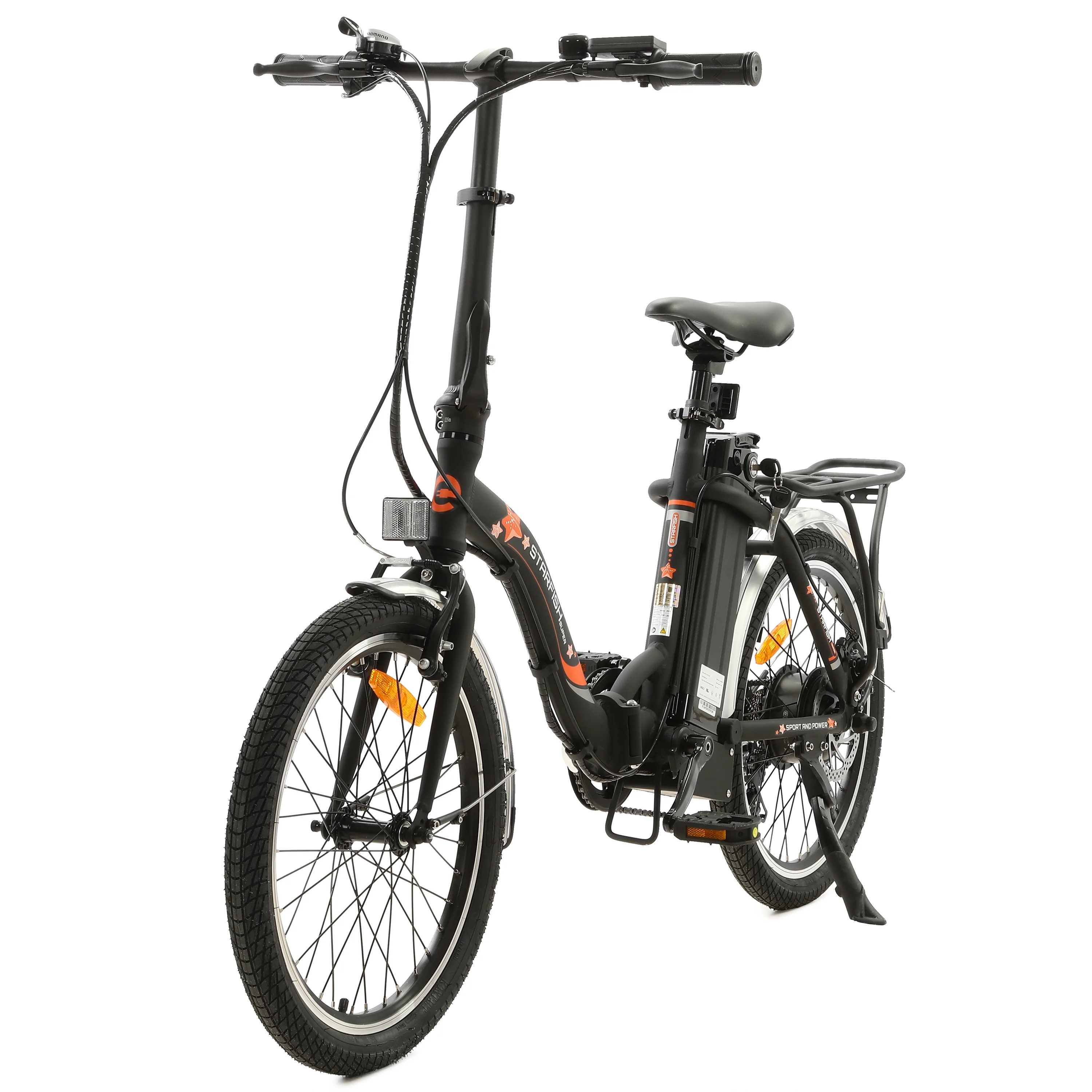 Ecotric E-Ride Electric Bike Trail Riding Ebike Girl Cruiser Foldable 20 inch Wheels 350W 36V Removable Battery 7 Speed City Commuter for Children A-E516646
