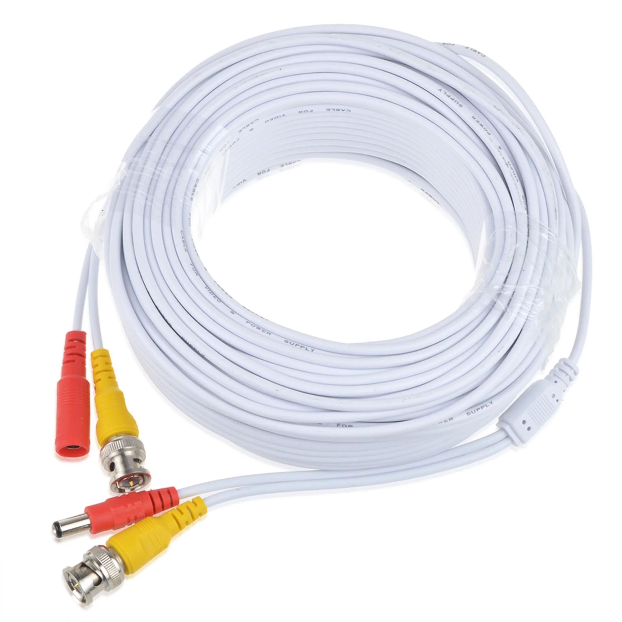 CJP-Geek 100ft White BNC Cable Cord Lead compatible with Night Owl 8 Channel DVR 1 TB HDD 4 5MP HD Bullet Camera