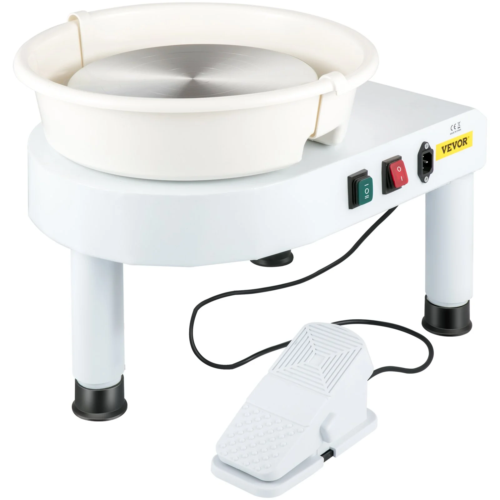 VEVOR 14in Ceramic Pottery Wheel Electric Clay Machine for Home Art Craft DIY