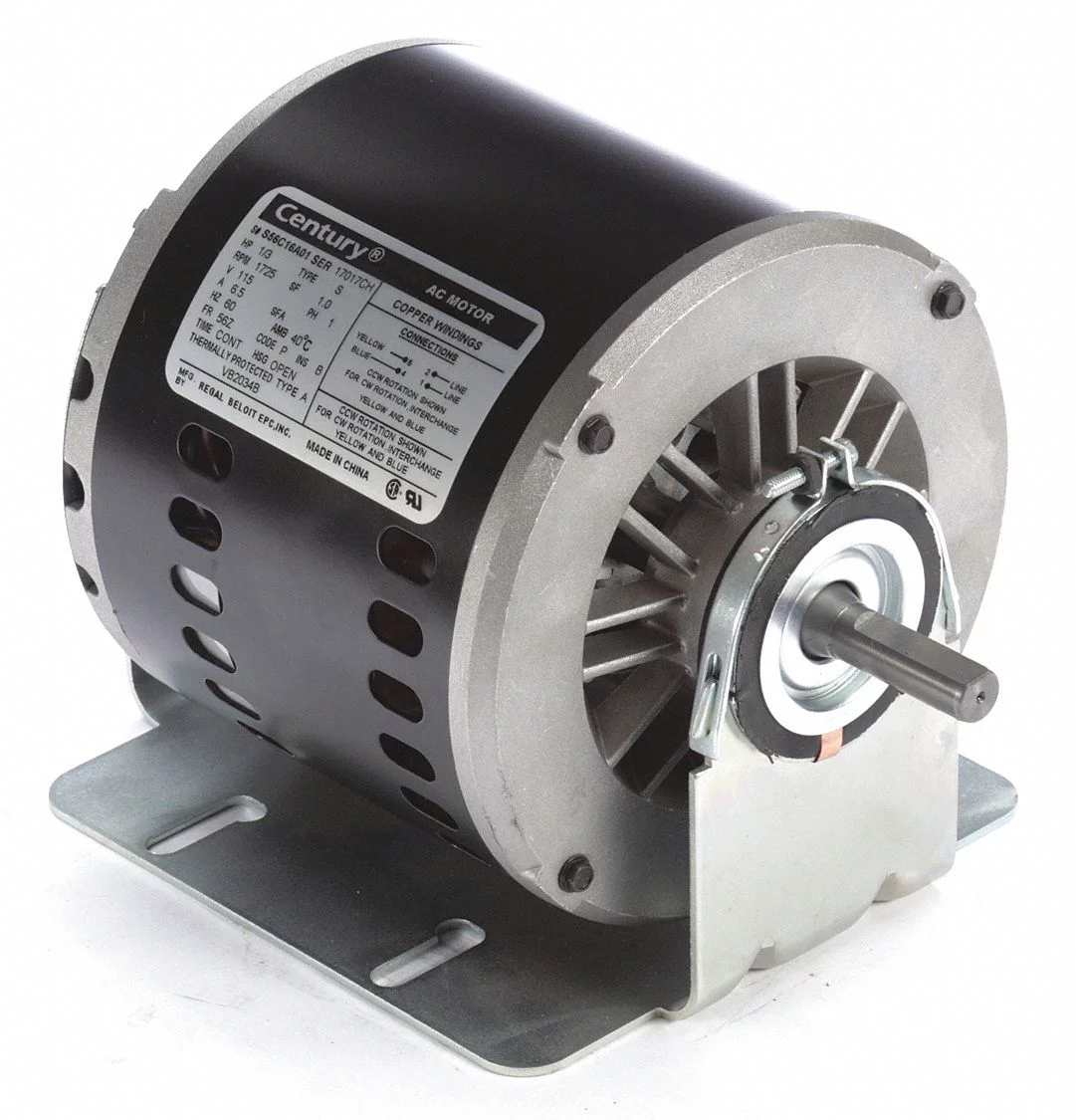 Century Evaporative Cooler Motor,115V,REV,Ball VB2034BV1