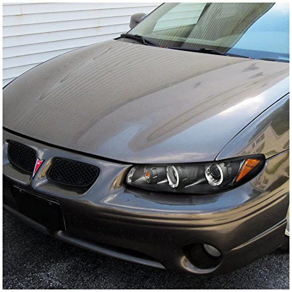 Spec-D Tuning 2LCLHP-GPX97JM-TM Grand Prix Dual Halo Led Black Projector Headlights Corner 1Pc