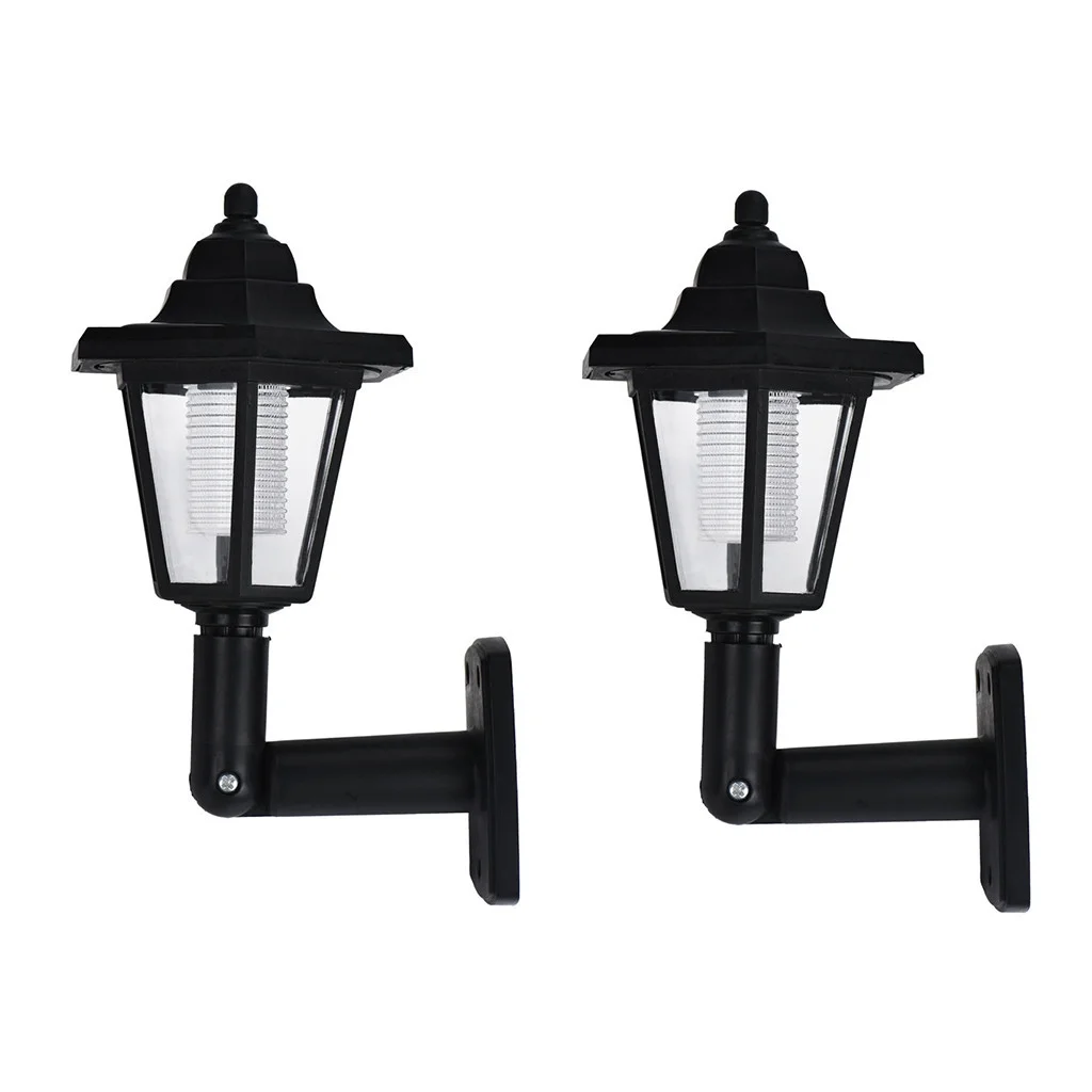 Kcavykas up to 60% off Gifts Solar Lanterns Outdoor Waterproof 2x Solar Power LED Light Way Wall Mount Garden Fence Lamp Outdoor Clearance Items