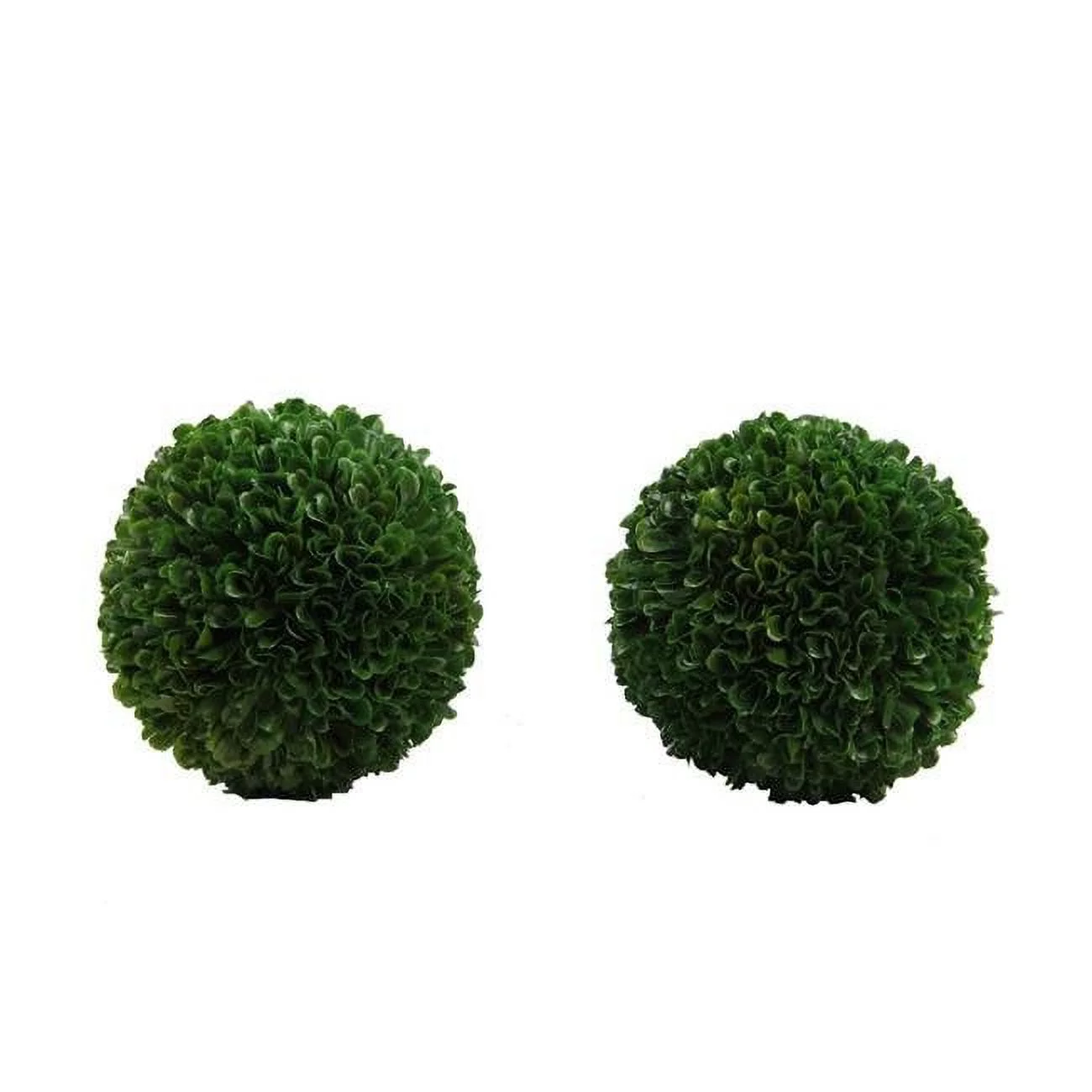 6 in. Faux Preserved Artificial Boxwood Ball Topiary Plant - Set of 2