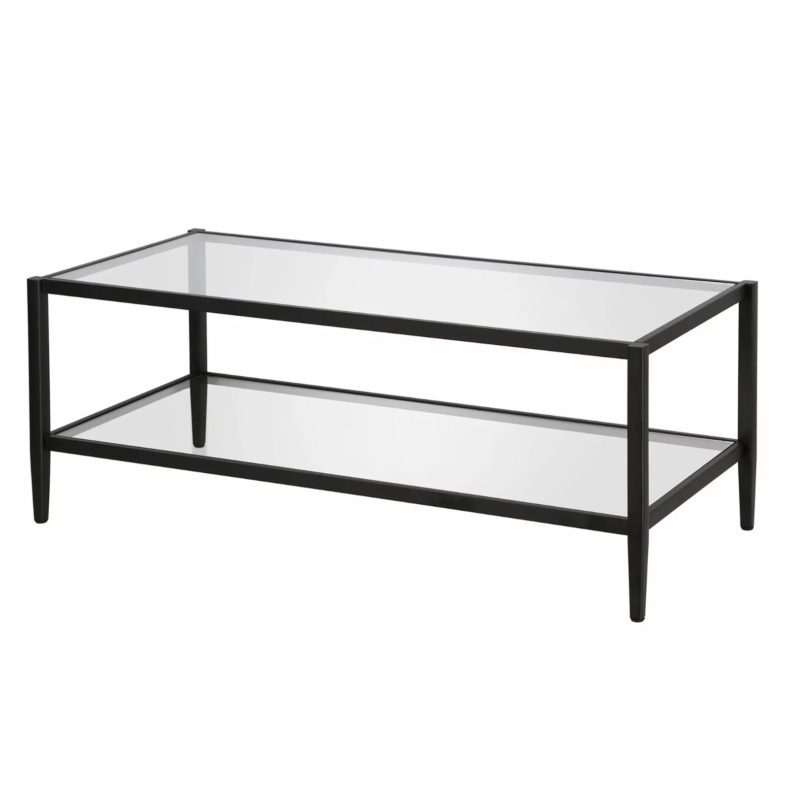 Evelyn&Zoe Coffee Table with Glass Top