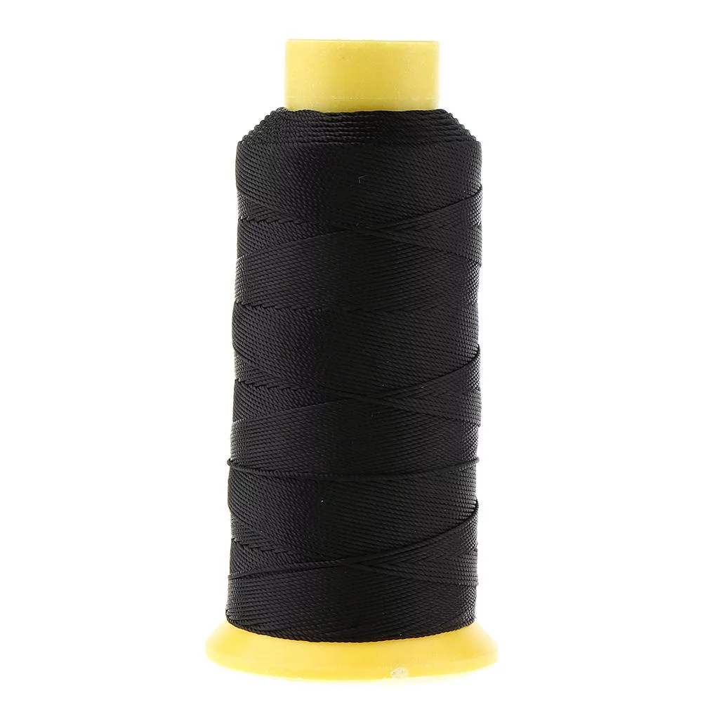 200M Bonded Nylon Upholstery Sewing Thread for Leather Canvas Beading Black