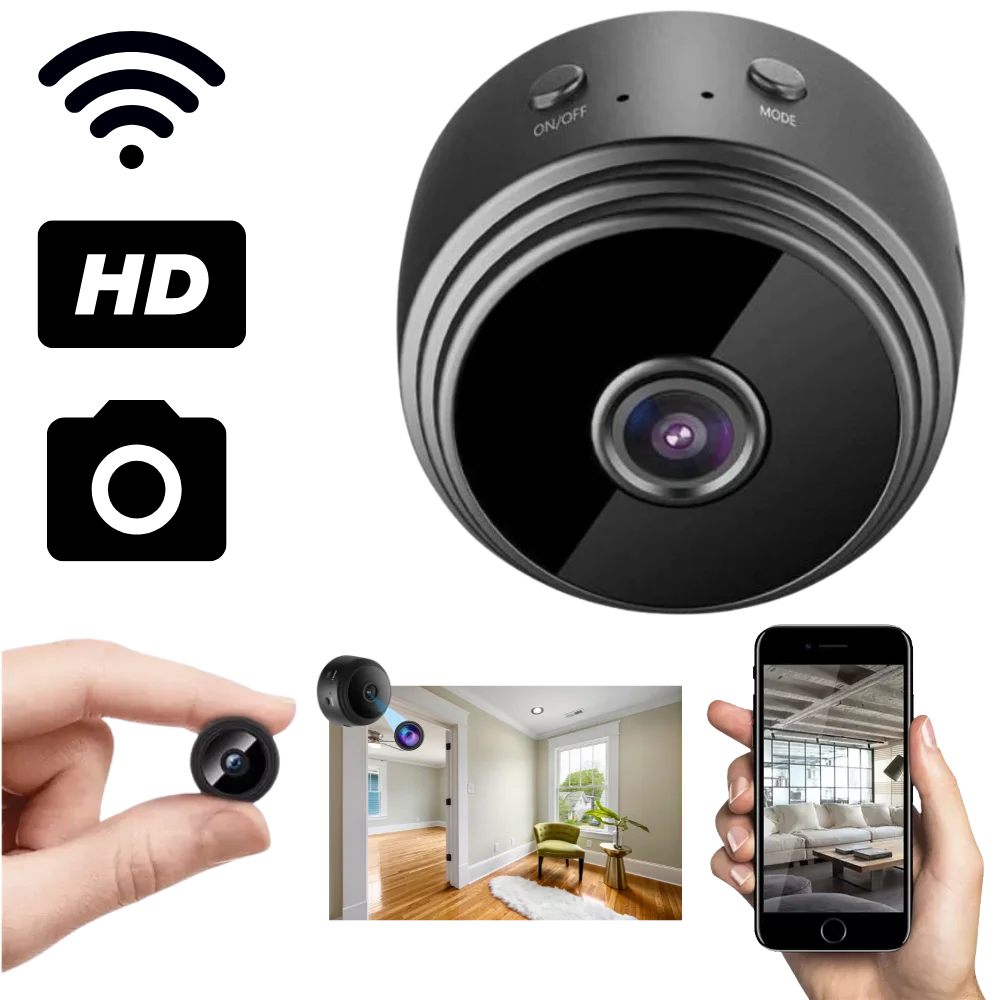 As seen on tv - Ola Home Security Camera Wireless WIFI Mini Indoor Surveillance Camera with Night Vision 1080 HD Video Recording 150° Wide Angle
