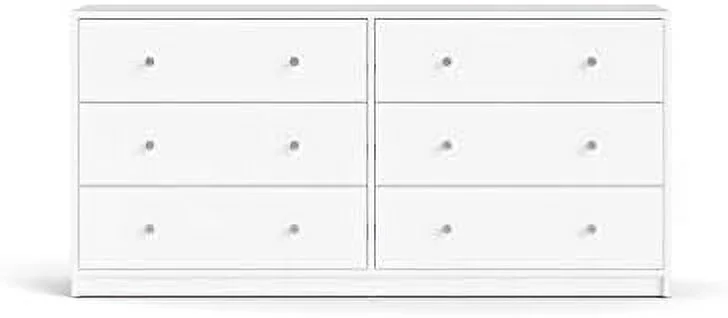 MQLIFEBOOM Portland 6 Drawer Double Dresser  White