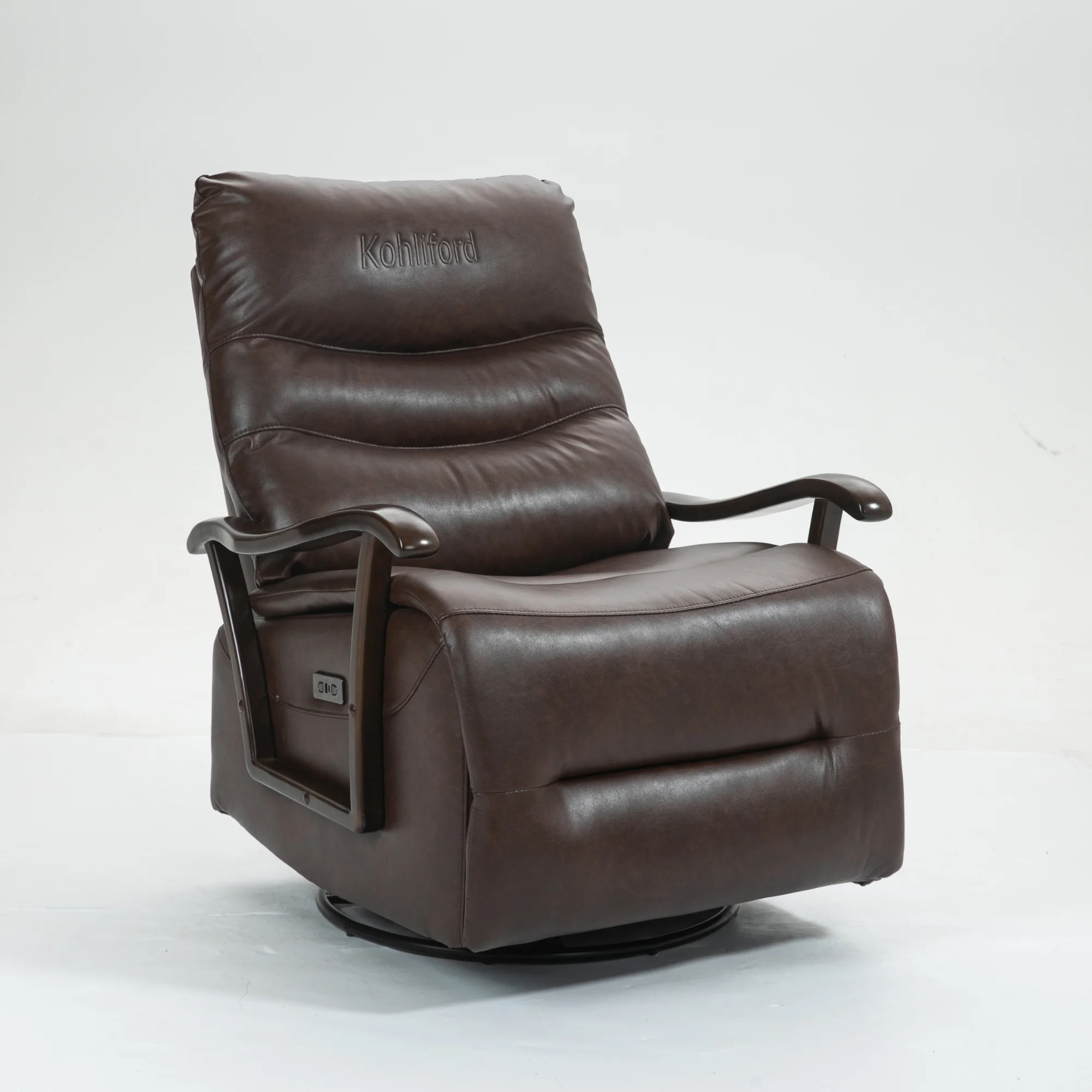 Kohliford Swile Rocker Recliner Power Glider Chair with Solid Wood Armrests