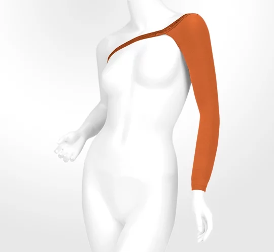 Juzo Dynamic 30-40 mmHg, Dynamic, Sleeve w/ Strap, Regular, Cinnamon