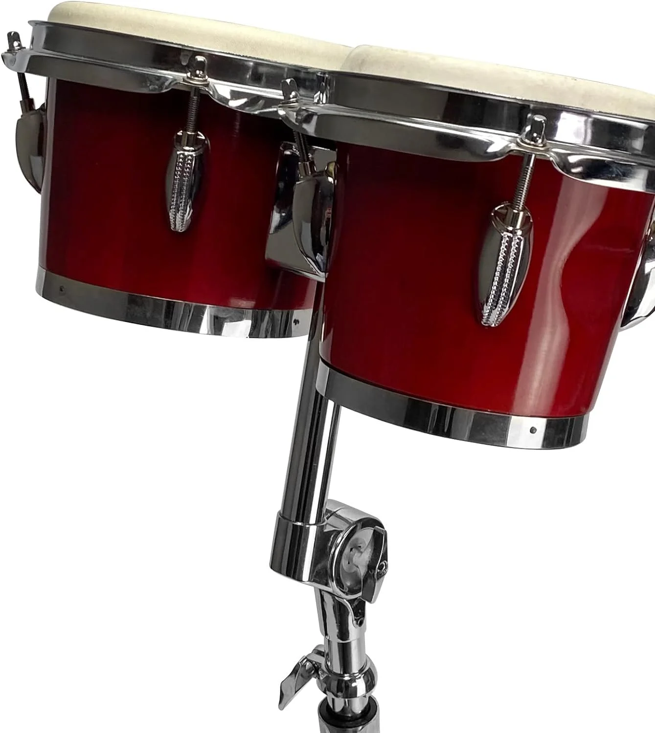 Bongo Stand+GIG Bag, Chrome PRO Double BRACED Pivot Adjustable Latin Percussion