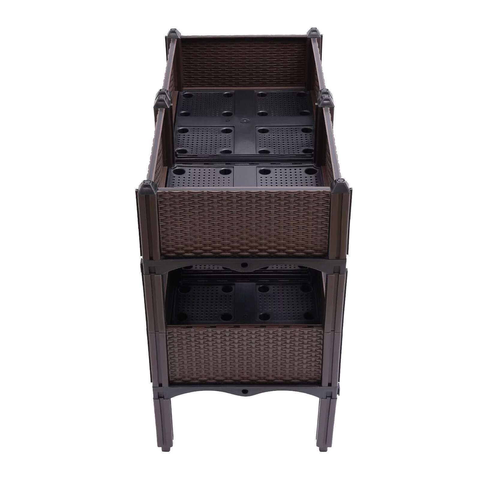 74X38X65cm Raised Garden Bed Elevated Flower Vegetable Herb Planting Growing Box